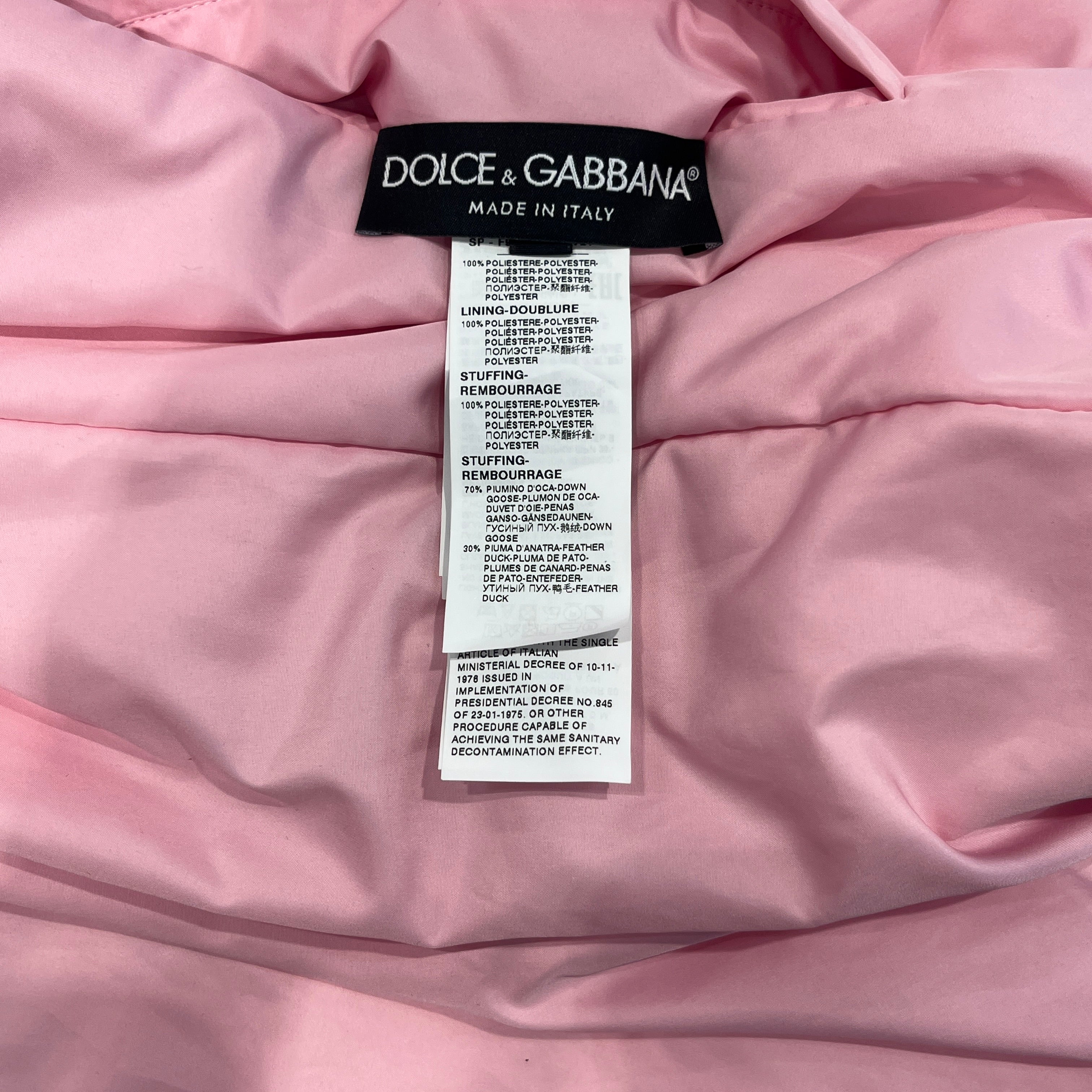 DOLCE&GABBANA/Coat/46/Floral Pattern/Nylon/WHT/Floral Print Coat view 4