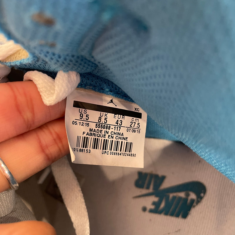 NIKE/Hi-Sneakers/US 9.5/BLU/JORDAN 1 RETRO HIGH OG UNC