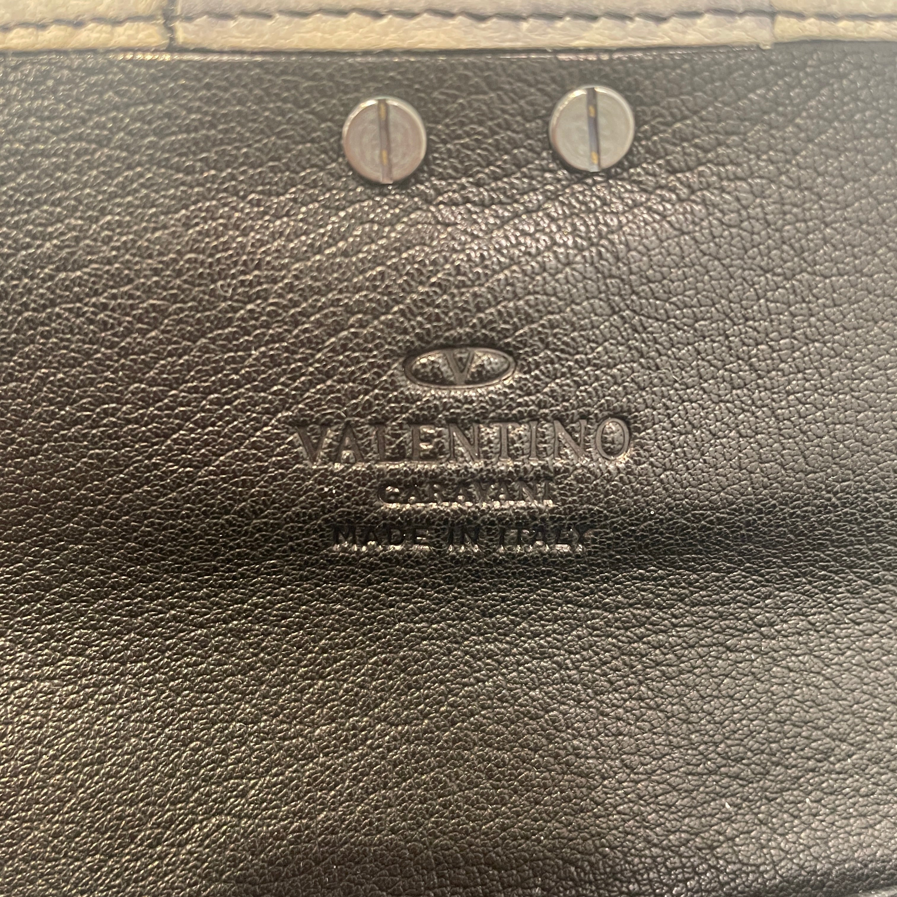 VALENTINO GARAVANI/Long Wallet/Leather/WHT/Vlogo view 3