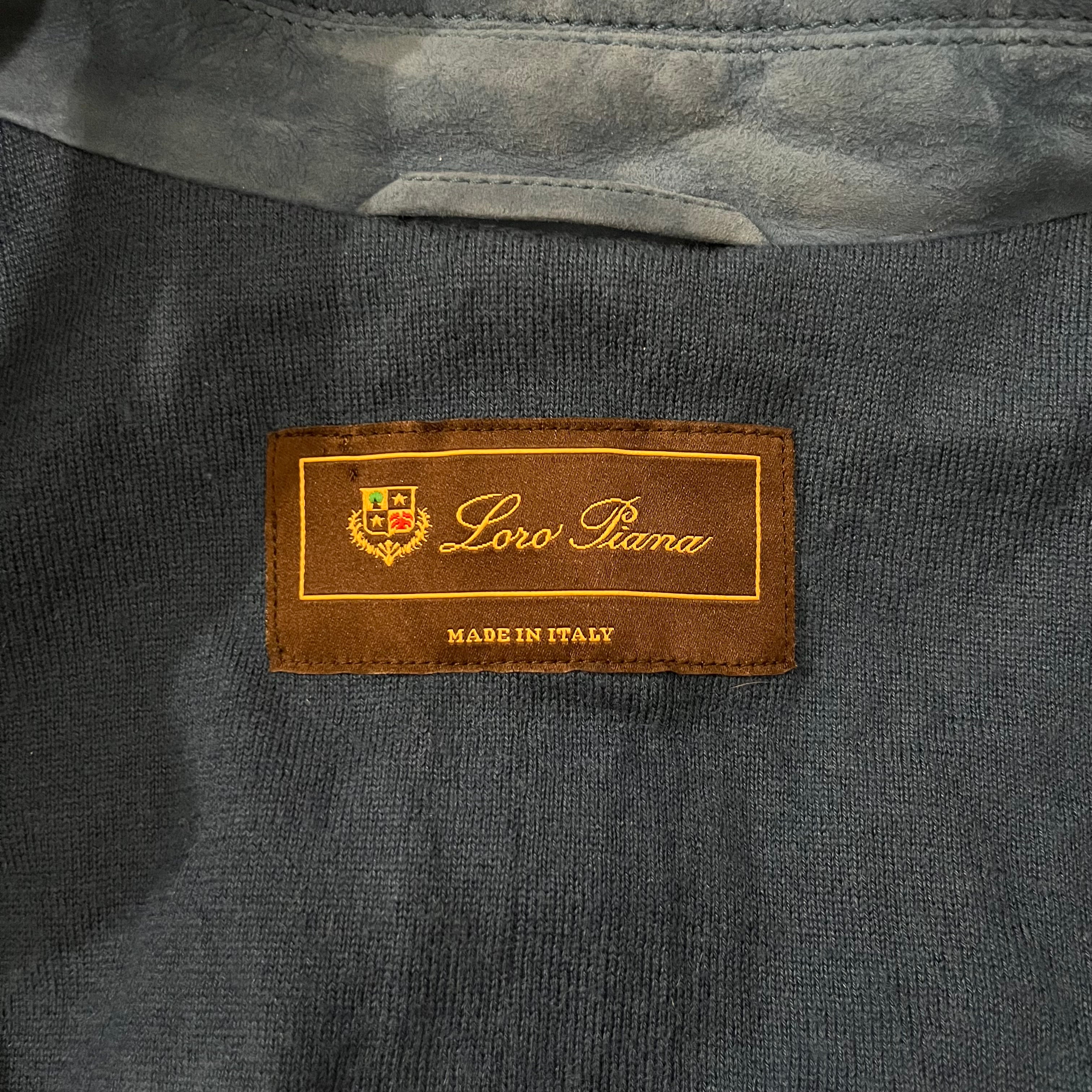 Loro Piana/Jacket/40/Lambskin/BLU/cashmere inner view 3