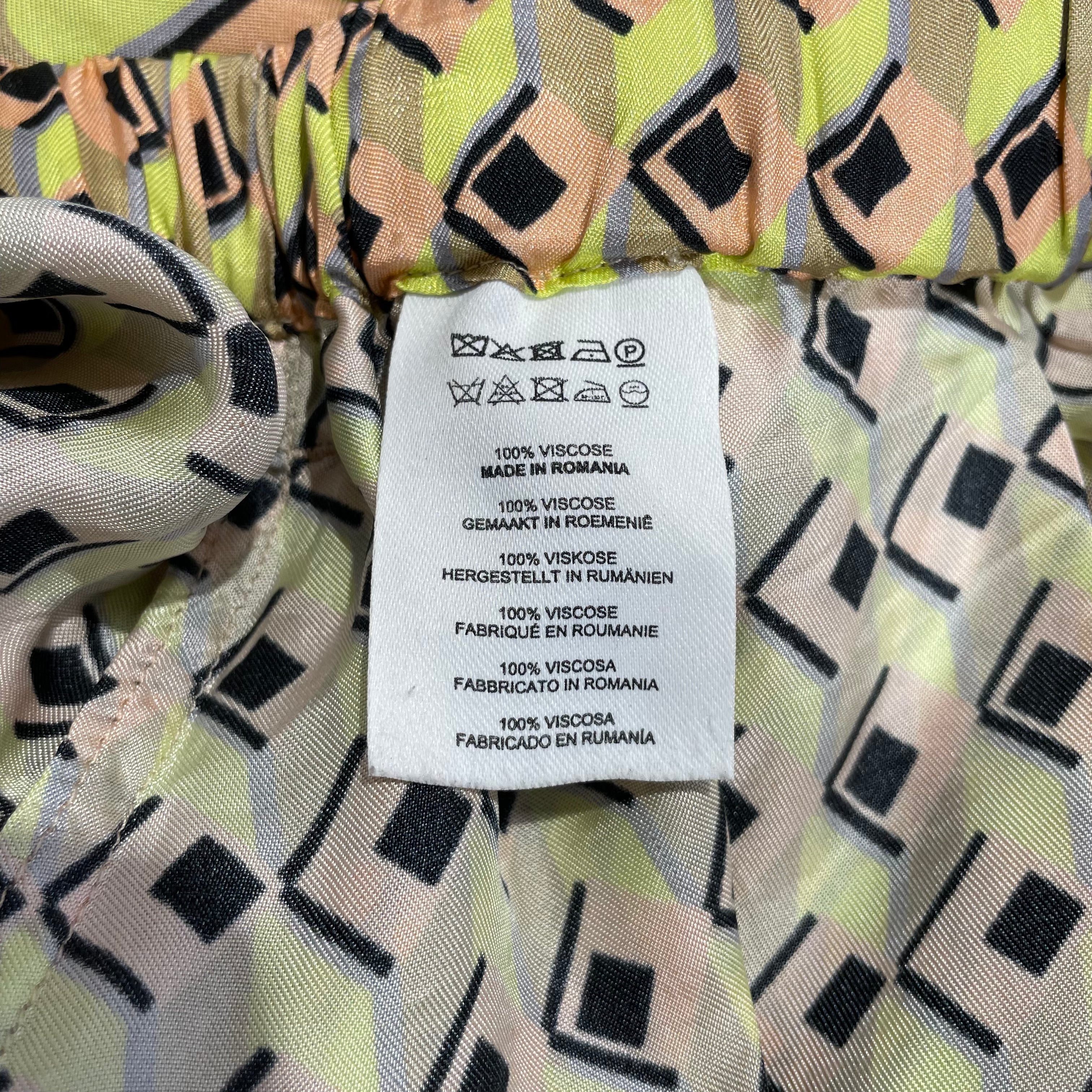 DRIES VAN NOTEN/Shorts/48/Rayon/YEL/All Over Print/ view 4