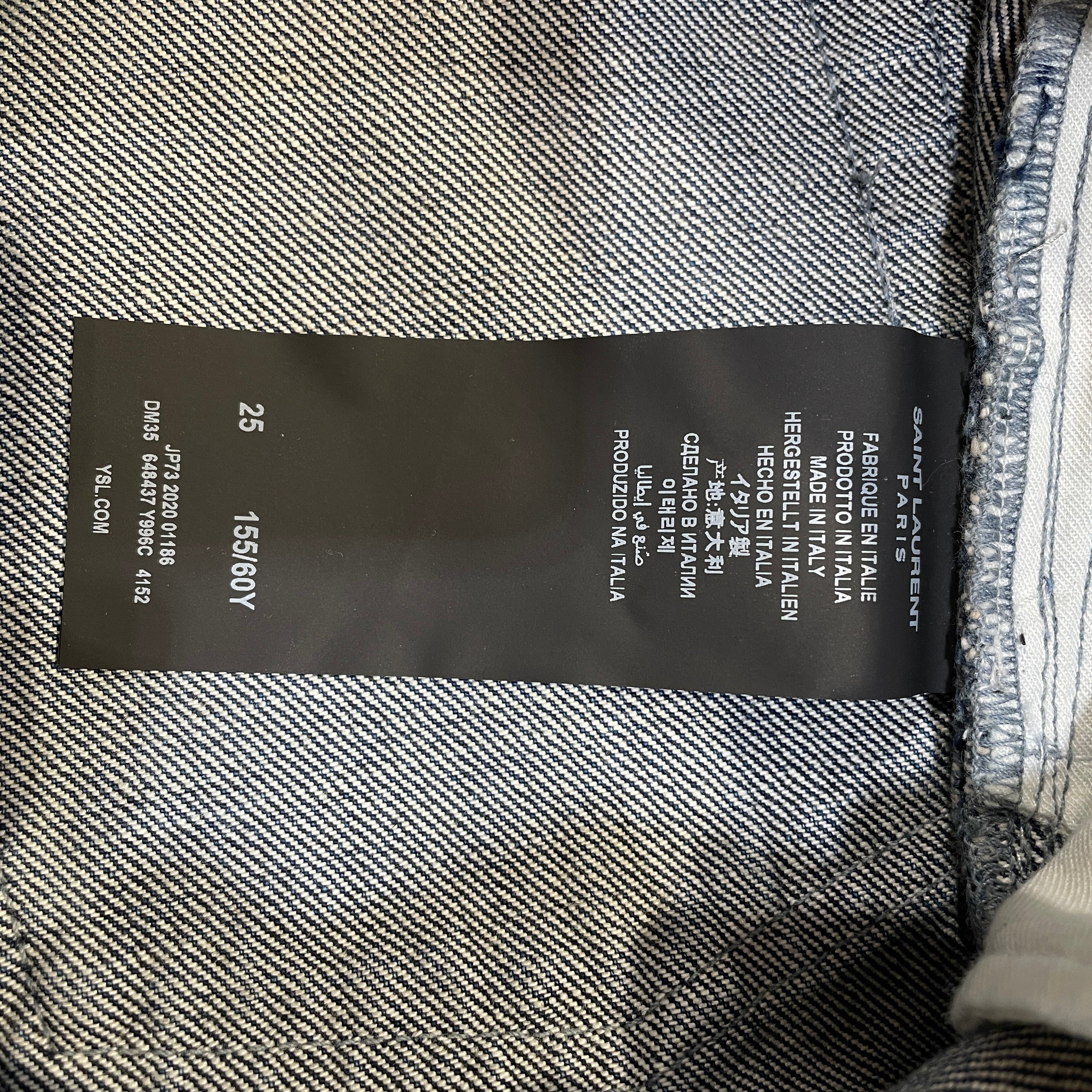 SAINT LAURENT/Straight Pants/25/Denim/BLU/ view 4