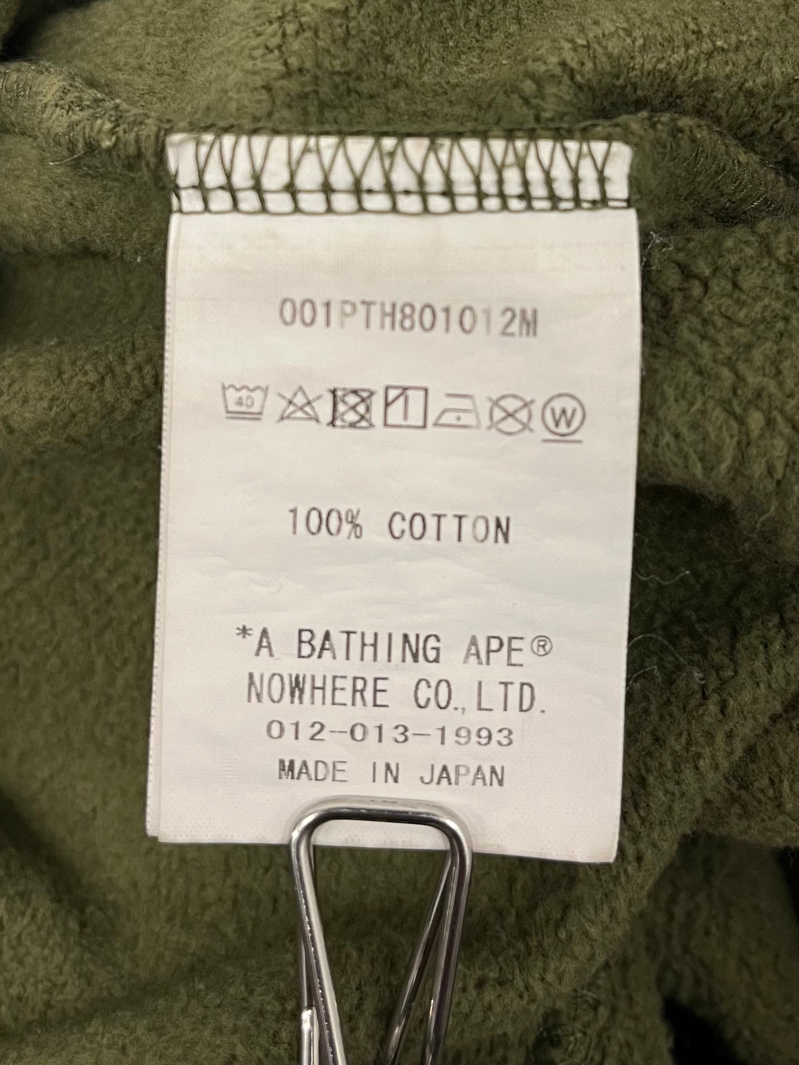 A BATHING APE/Straight Pants/S/Cotton/GRN/Camouflage/SHARK JOGGERS view 4