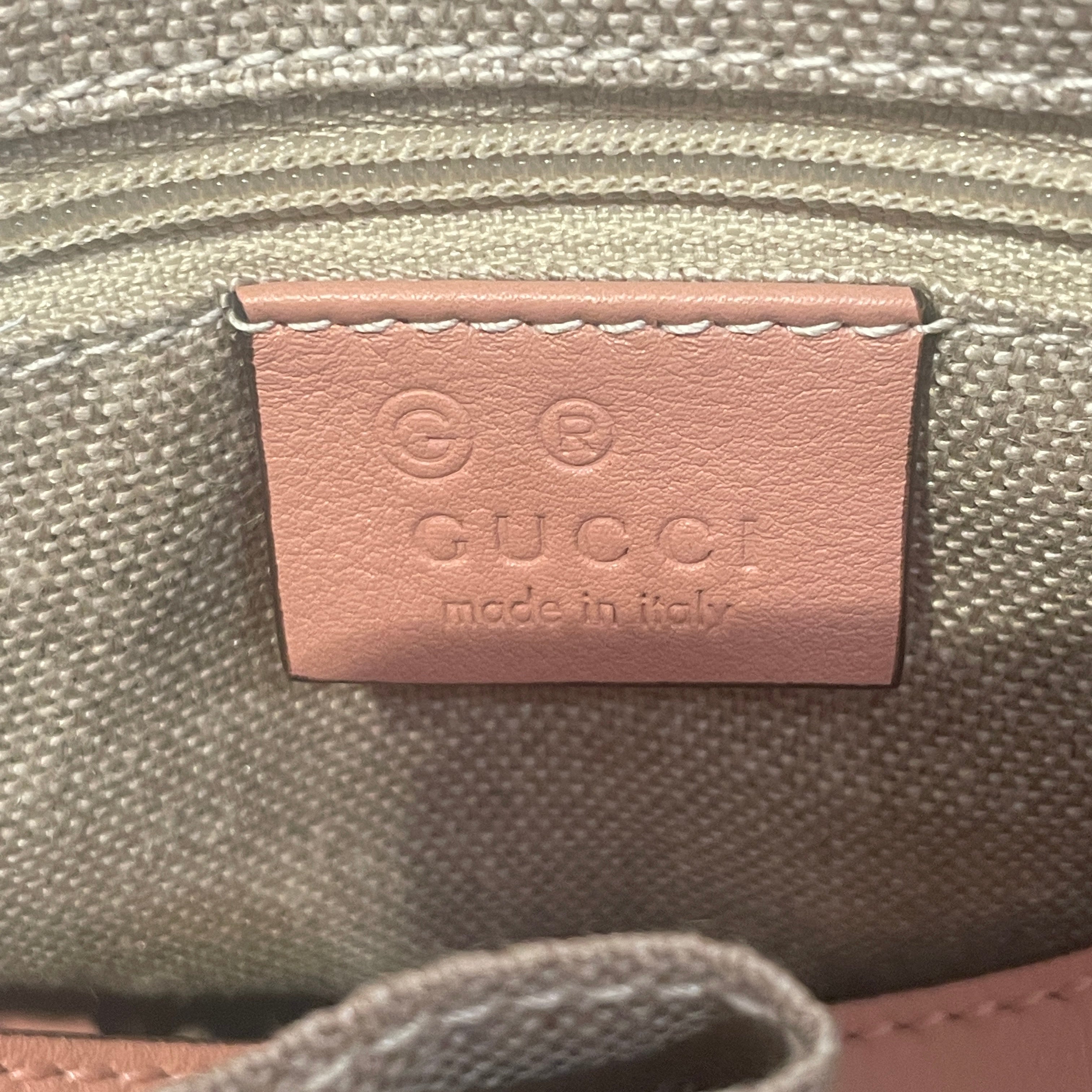 GUCCI/Tote Bag/Monogram/Leather/PNK/Microguccissima Bree Small view 4