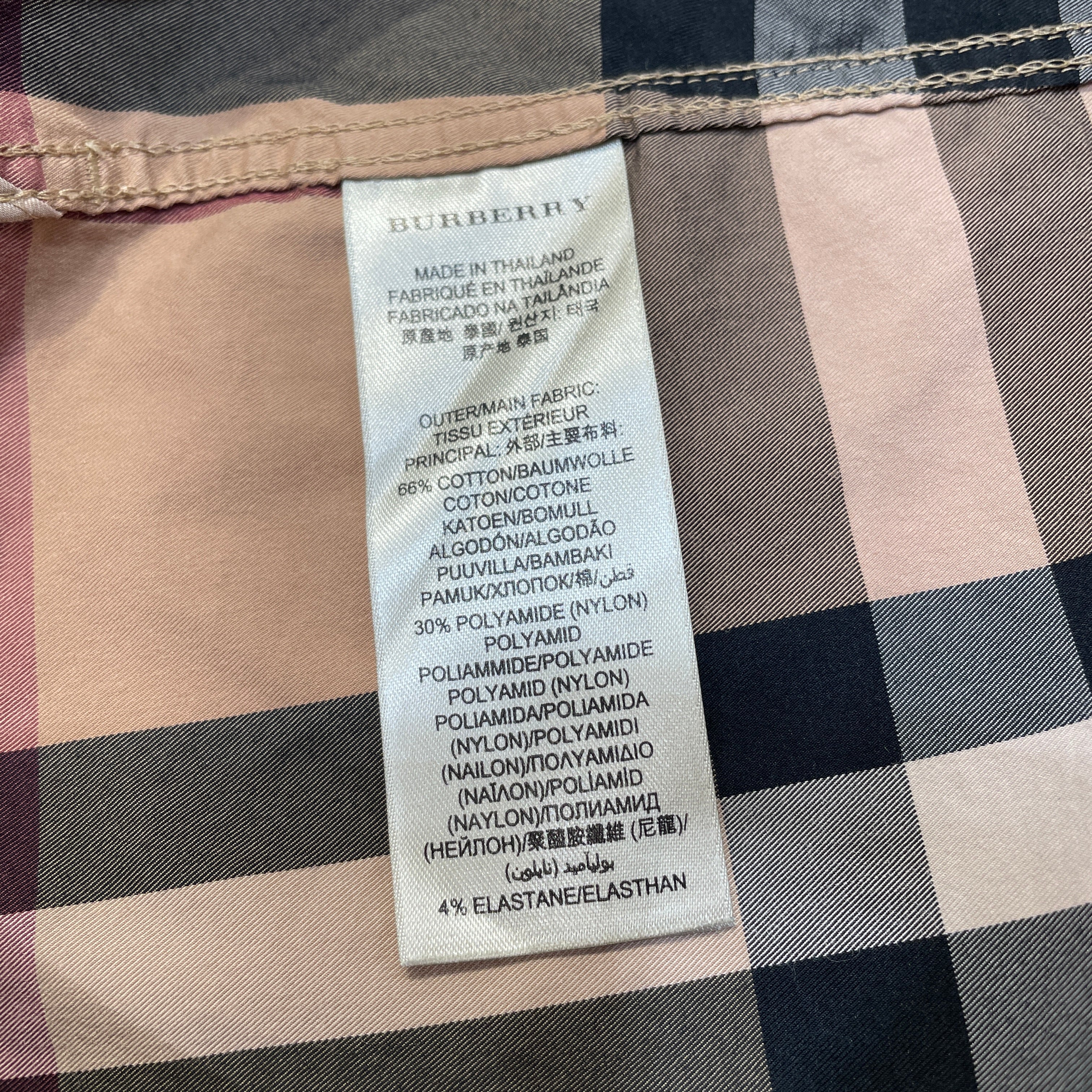 BURBERRY BRIT/LS Shirt/S/Cotton/BEG/Plaid/ view 4
