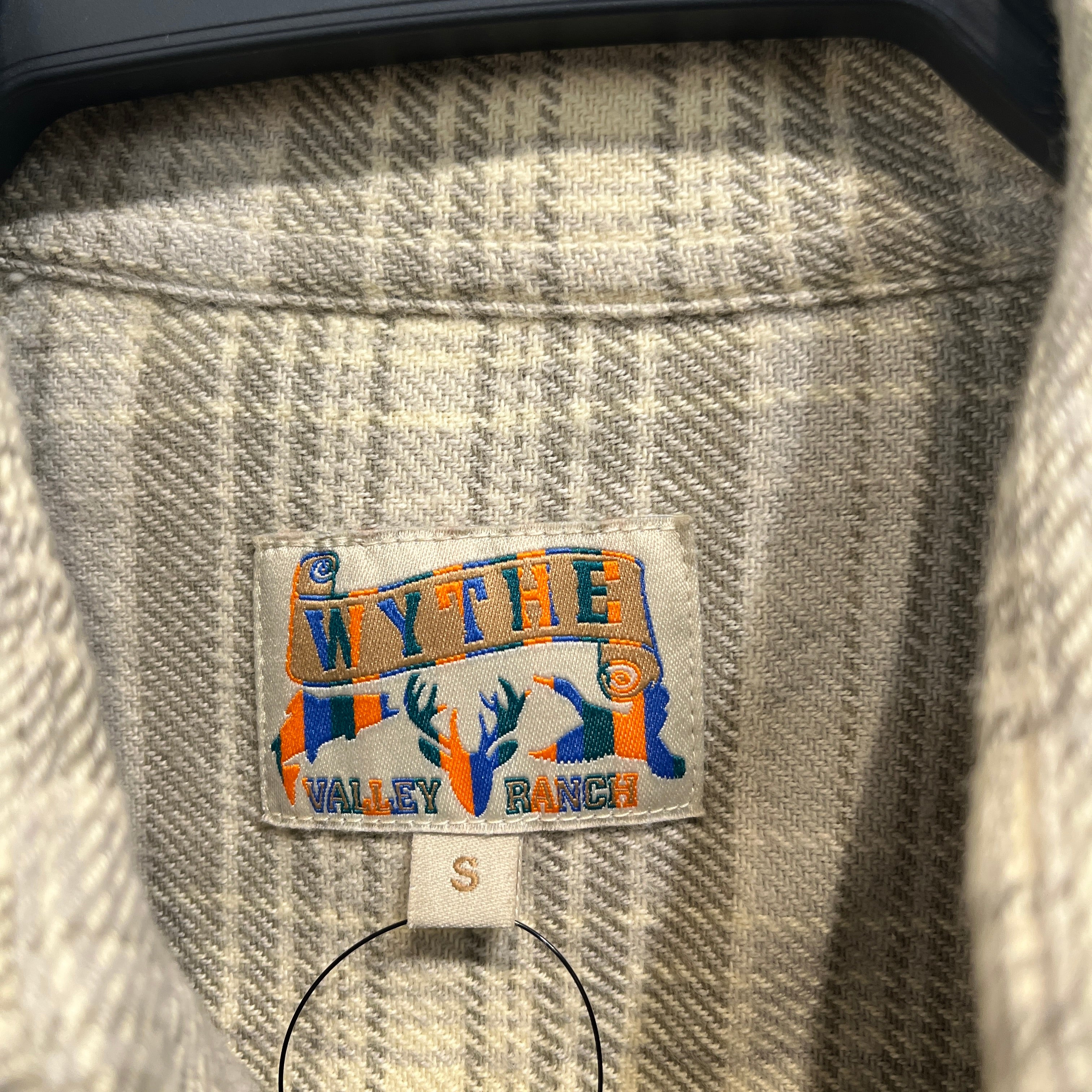 wythe/Flannel Shirt/S/Cotton/CRM/Plaid/ivory button view 4