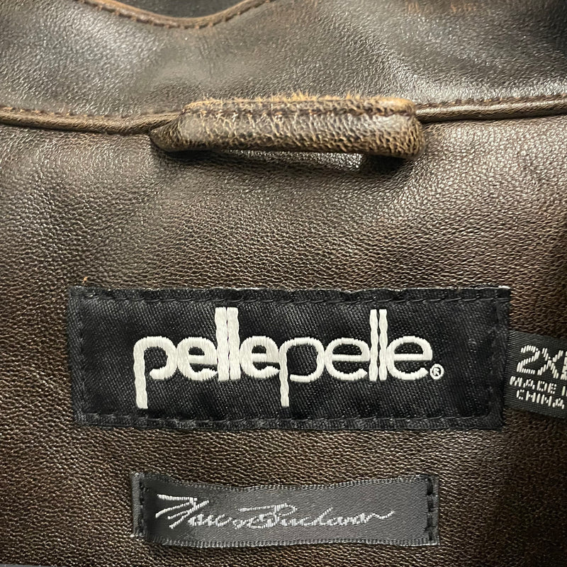 Pelle Pelle/Leather Jkt/XXL/Leather/BRW/AMERICAN BRUISER