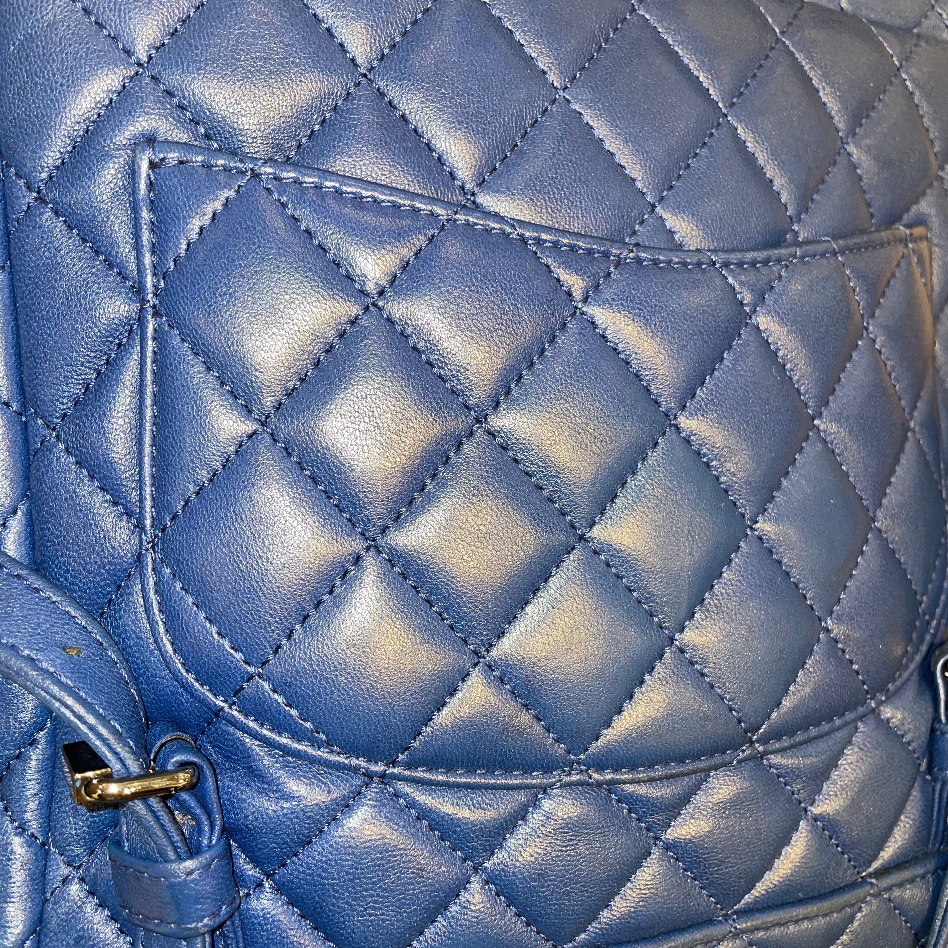 CHANEL/Backpack/Leather/BLU/URBAN SPIRIT QUILTED BP view 7