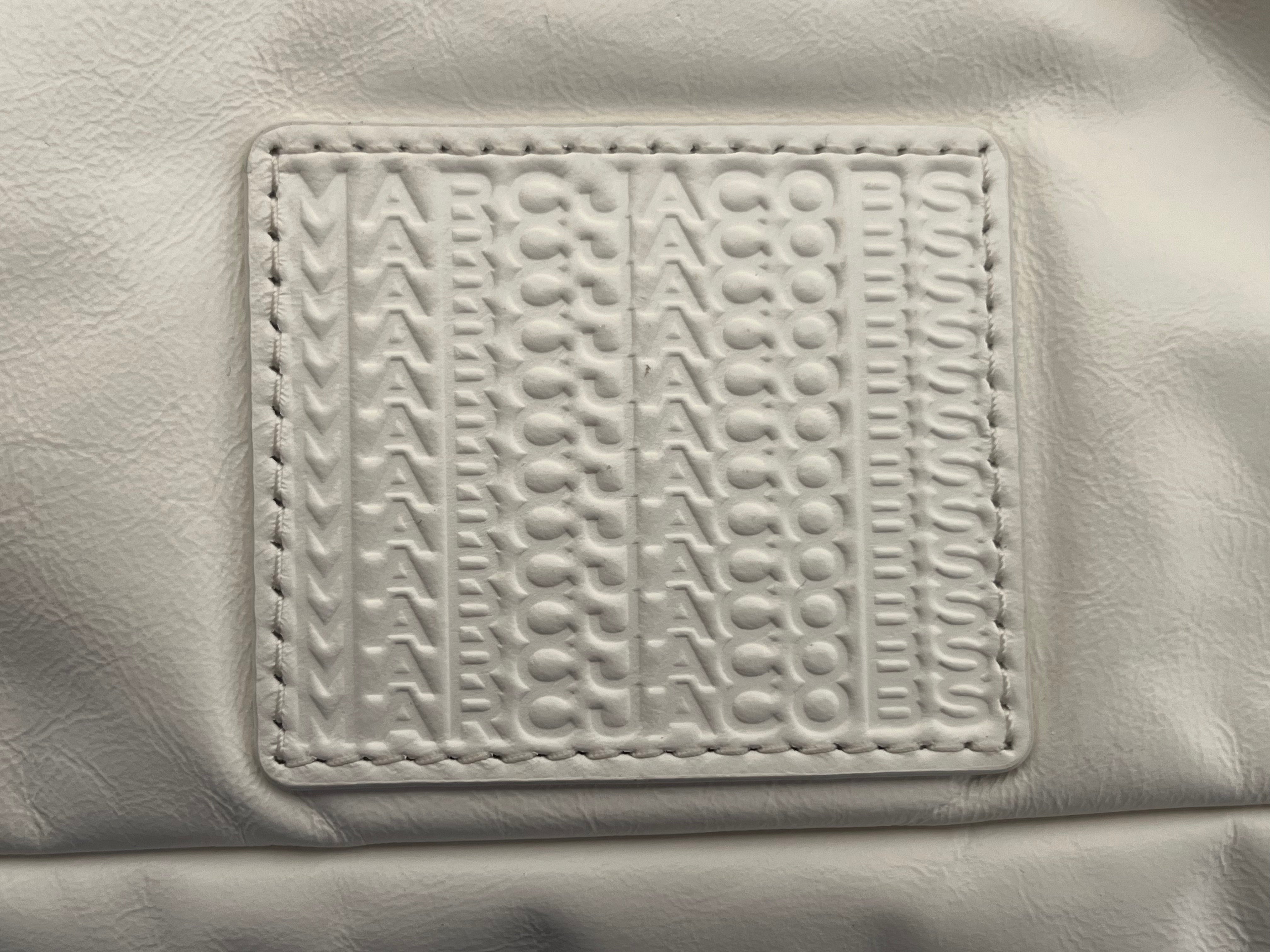MARC BY MARC JACOBS/Hand Bag/Cotton/WHT/barcode pillow/silver chain view 6