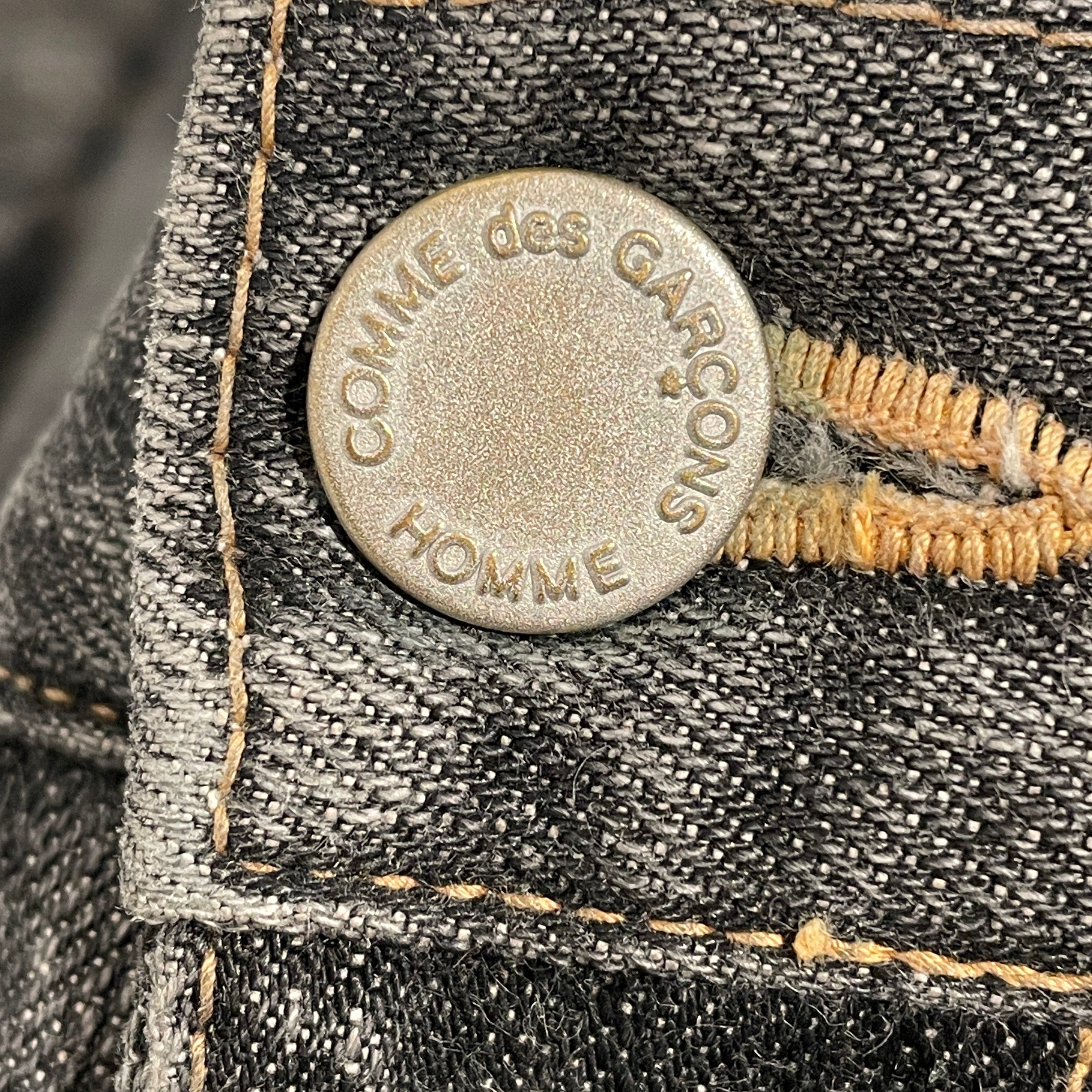 COMME des GARCONS HOMME/Cargo Pants/M/Denim/BLK/AD2004 Side Pocket Jean view 4