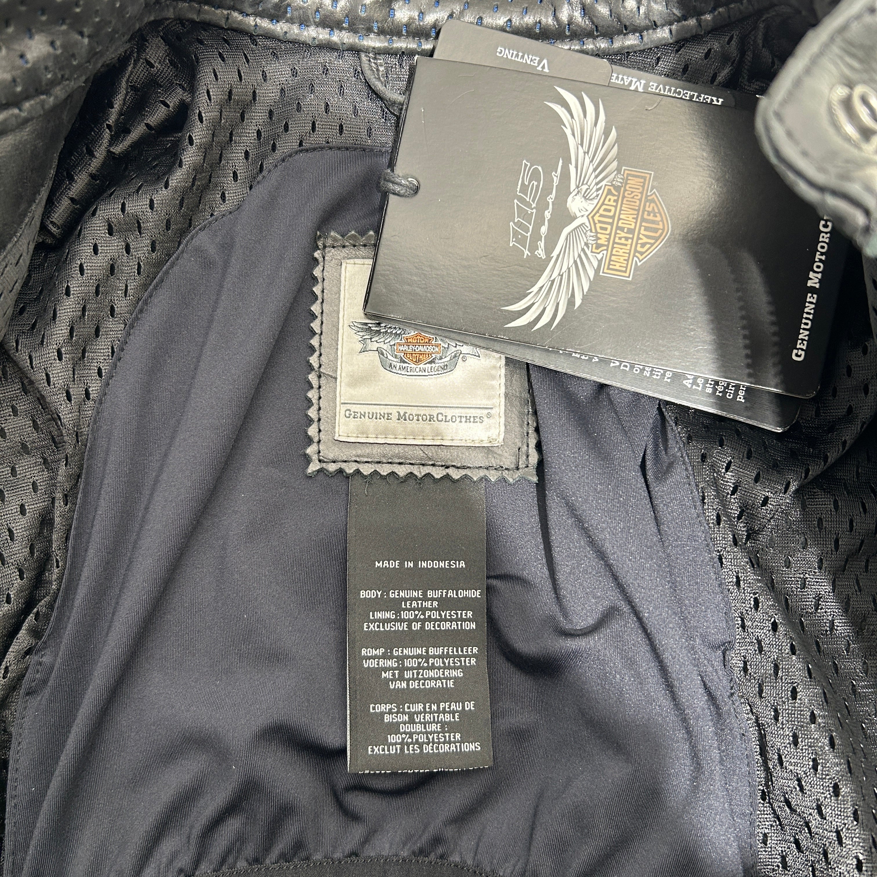 HARLEY DAVIDSON/Leather Jkt/M/Leather/BLK/RIDER MOTORCYCLE JACKET view 3