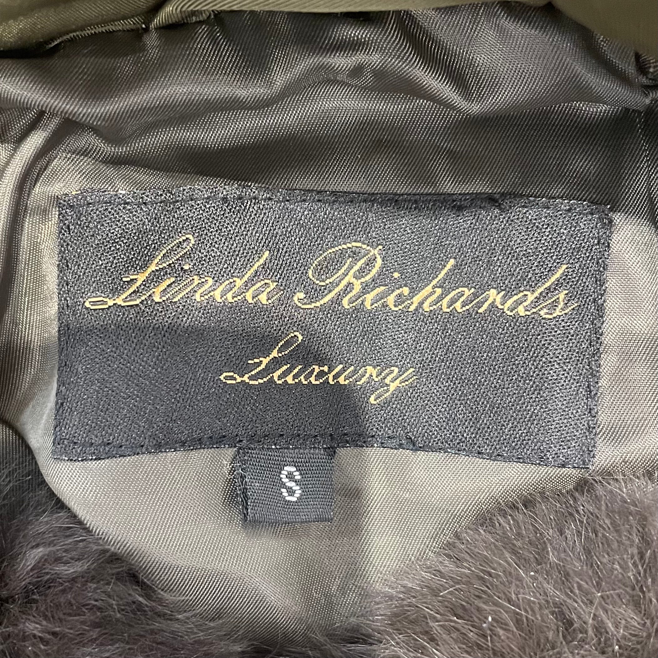 LINDA RICHARDS LUXURY/Jacket/S/Nylon/GRN/FUR LINED view 3