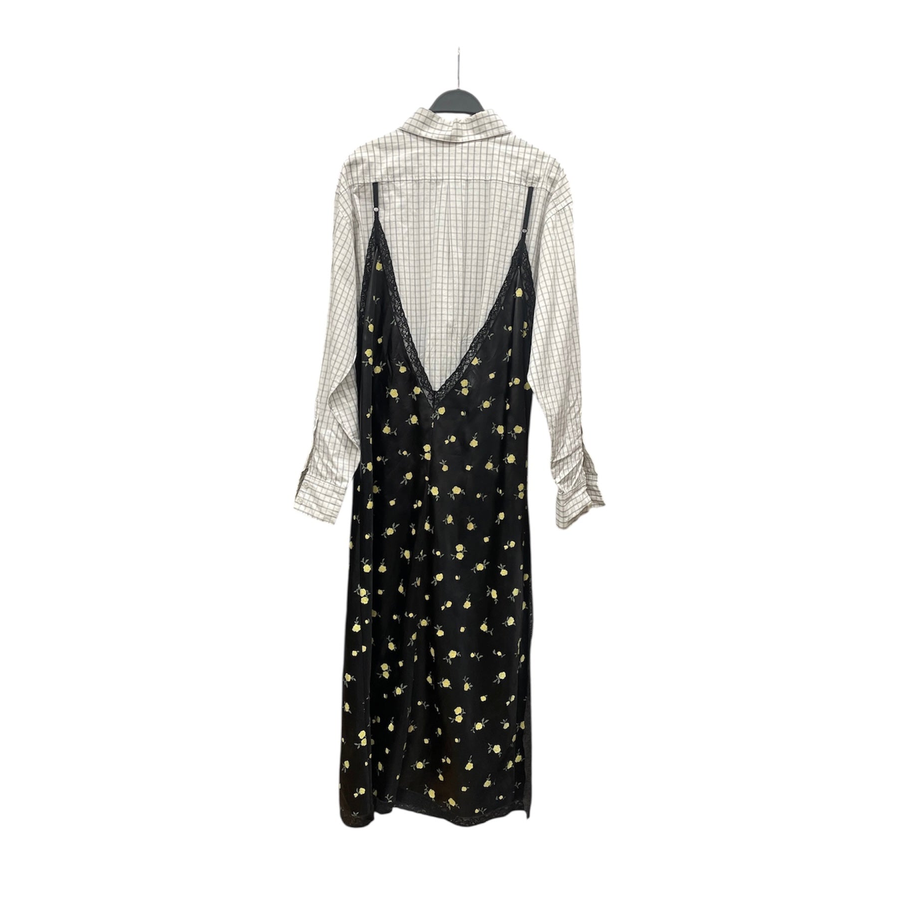 Alexander Wang/Dress/Polyester/BLK/RUNWAU 2020 BUTTDOWN SHIRTDRES view 2