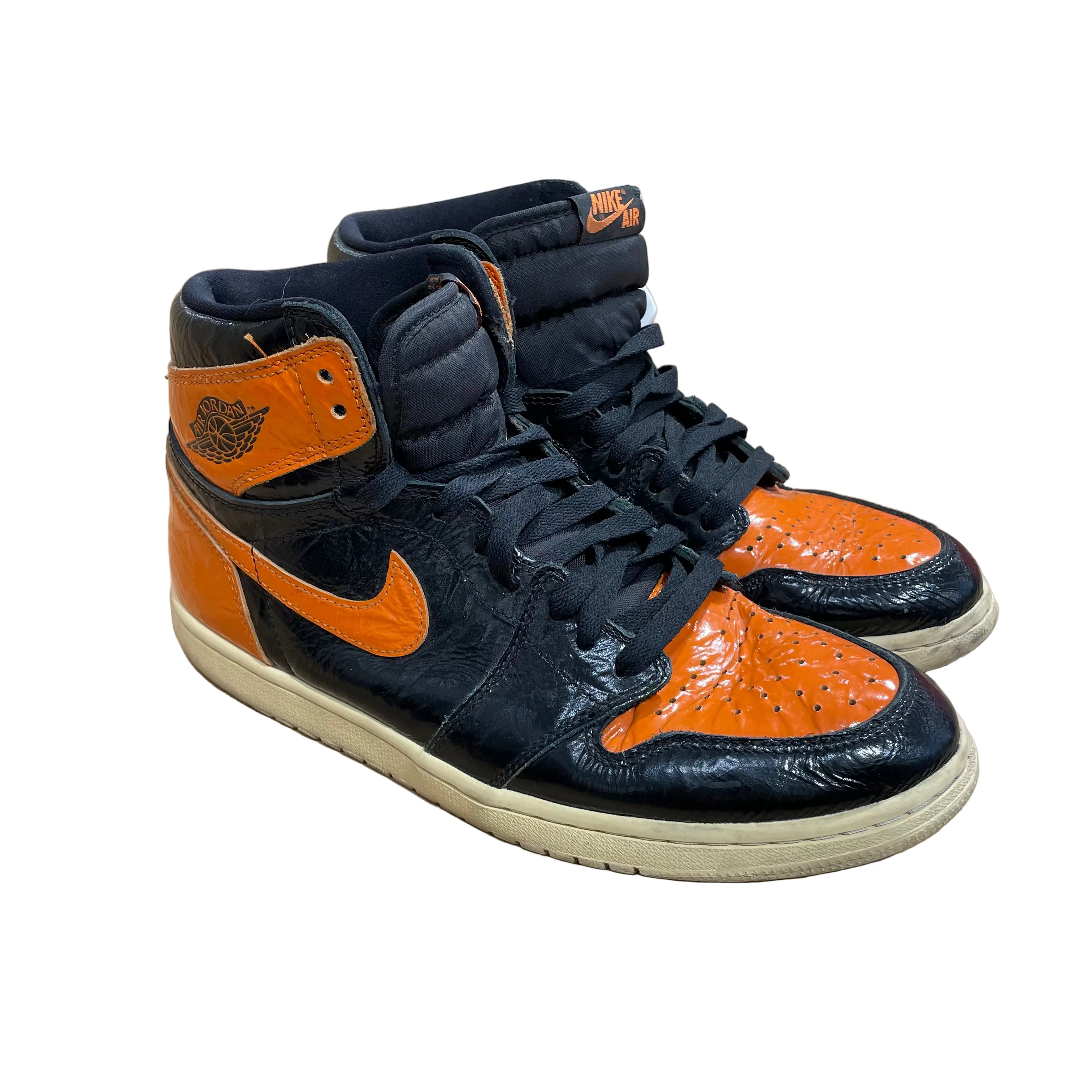 NIKE/Hi-Sneakers/US 11/ORN/JORDAN 1 RETRO SHATTERED BACKB view 1