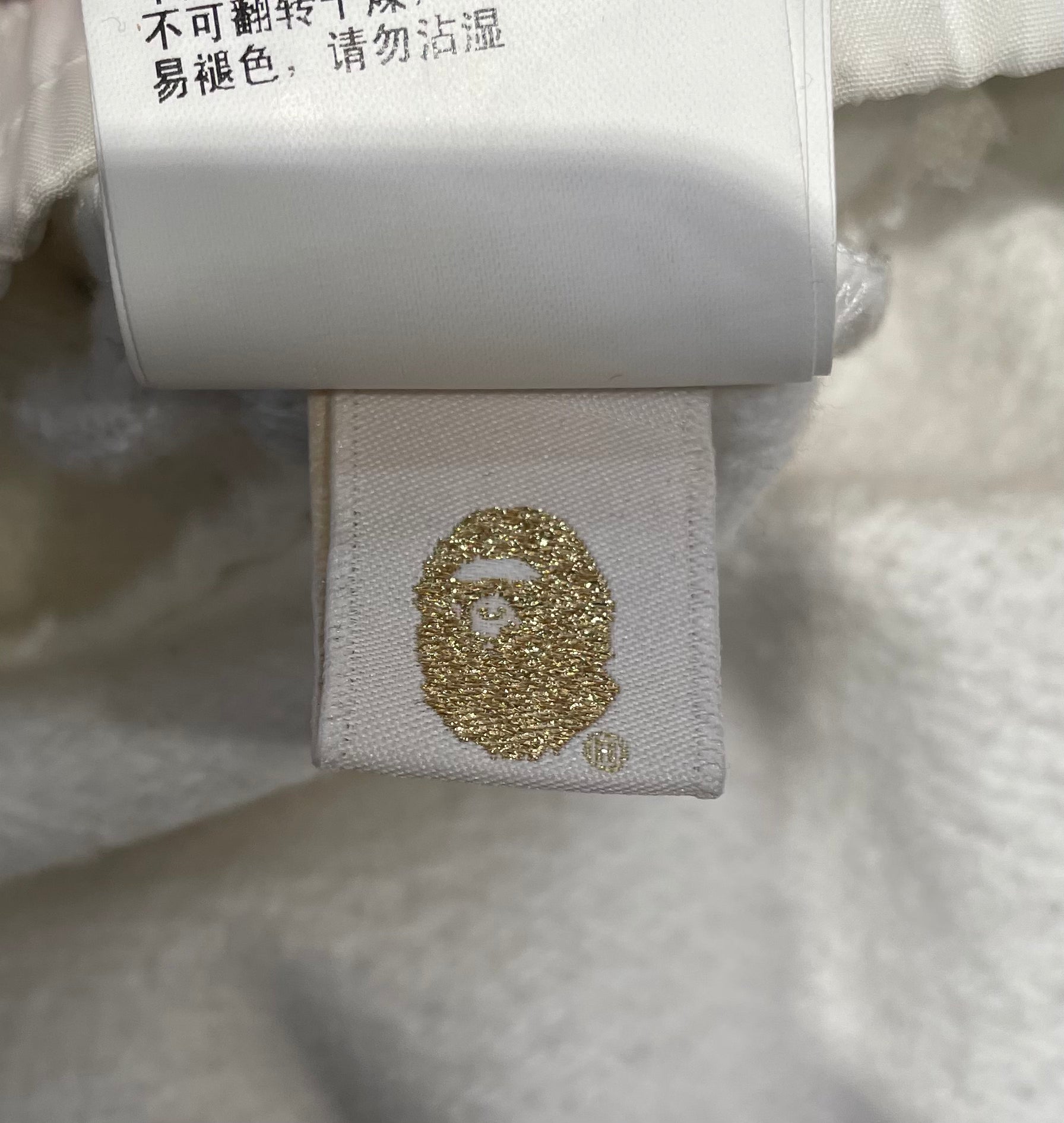 A BATHING APE/Hoodie/L/Camouflage/Cotton/WHT/GLOW IN THE DARK CAMO view 5