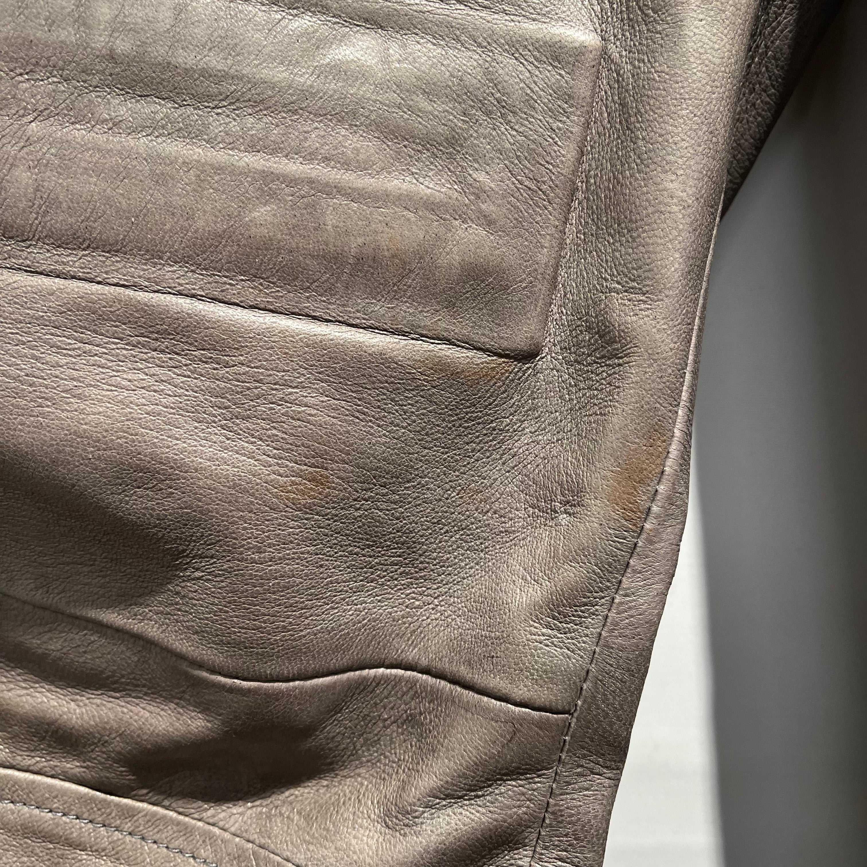 DIESEL/Skinny Pants/44/Leather/GRY/BIKER LEATHER PANTS view 6