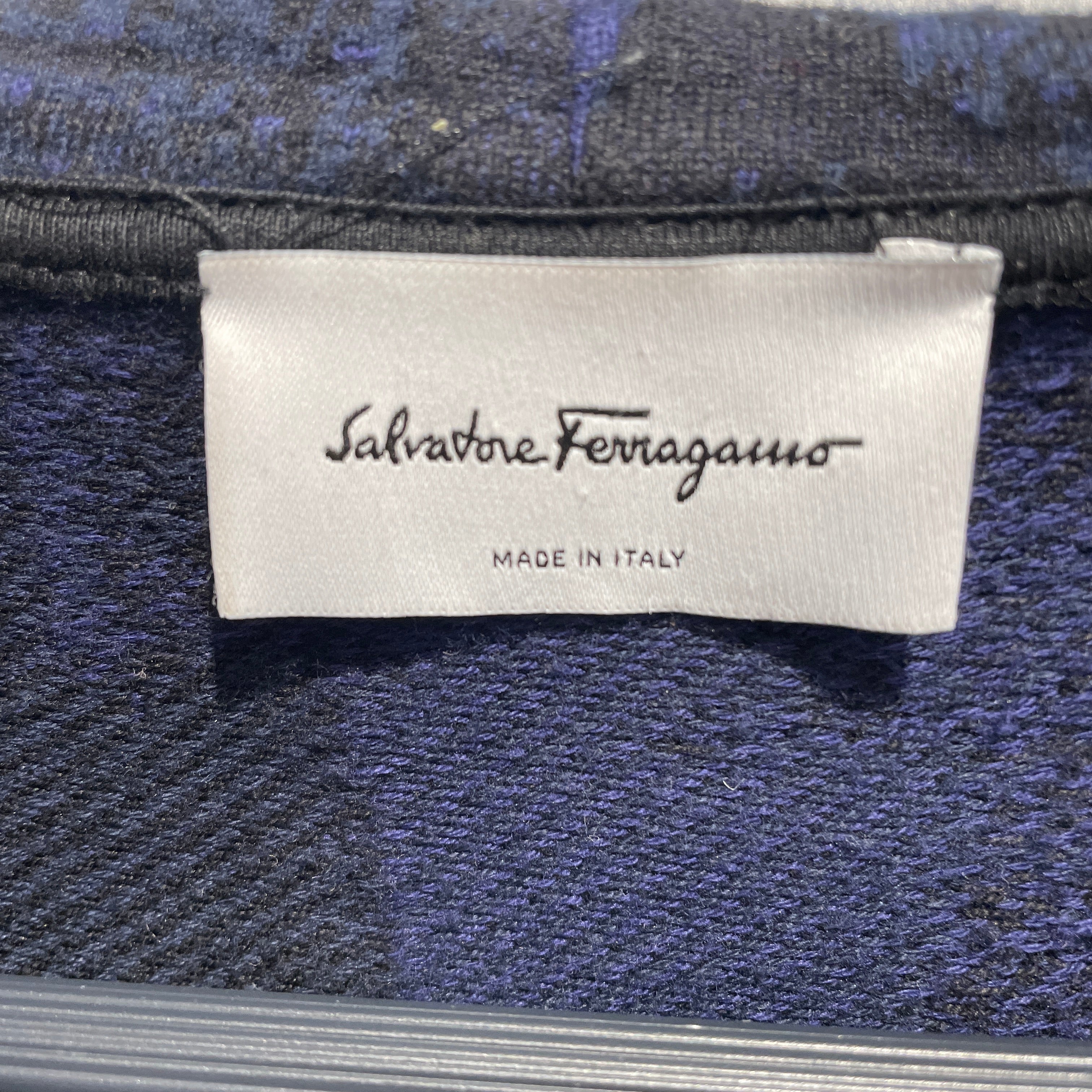 Salvatore Ferragamo/Hoodie/XL/All Over Print/Cotton/PPL/jacquard palm logo view 3