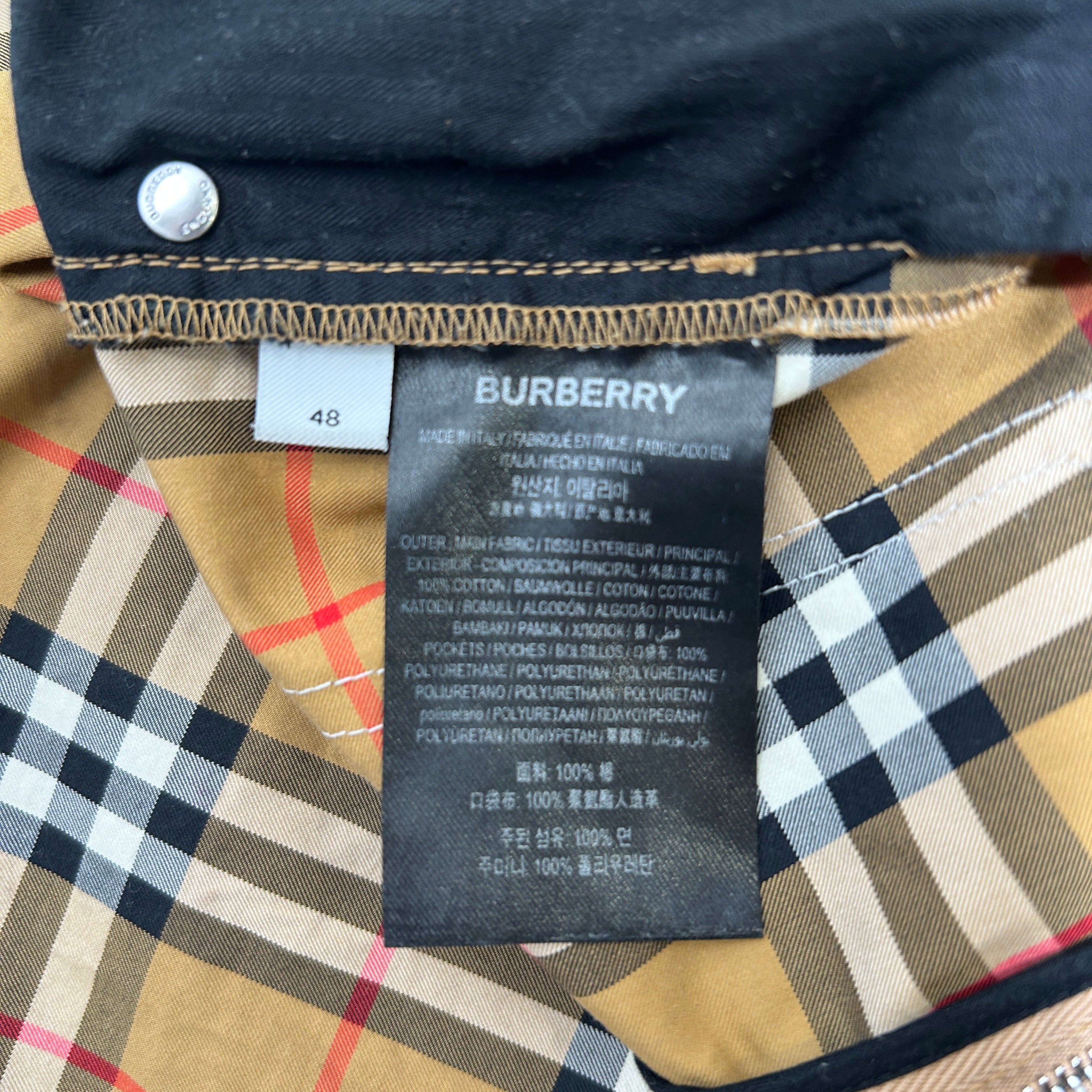 BURBERRY/Vivienne Westwood/Pants/48/Cotton/BRW/Plaid/PLASTIC POCKETS W MULTI ZIP view 4