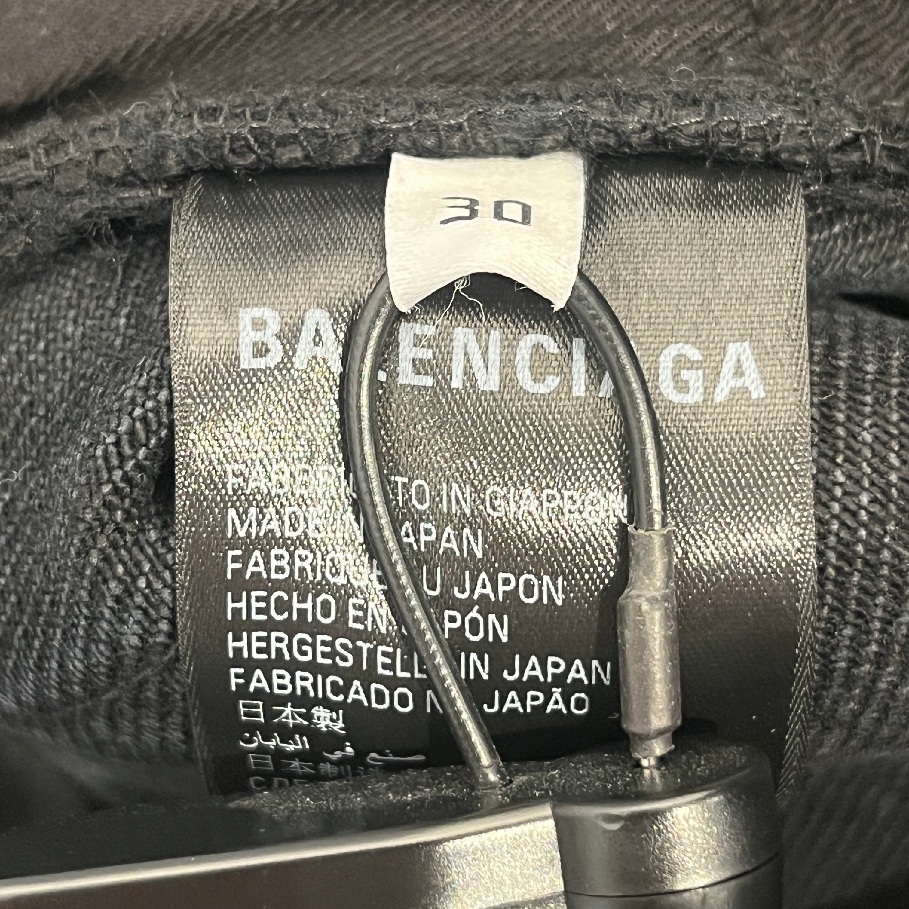 BALENCIAGA/Straight Pants/30/Polyester/BLK/Button Fly/Garde-Robe view 3