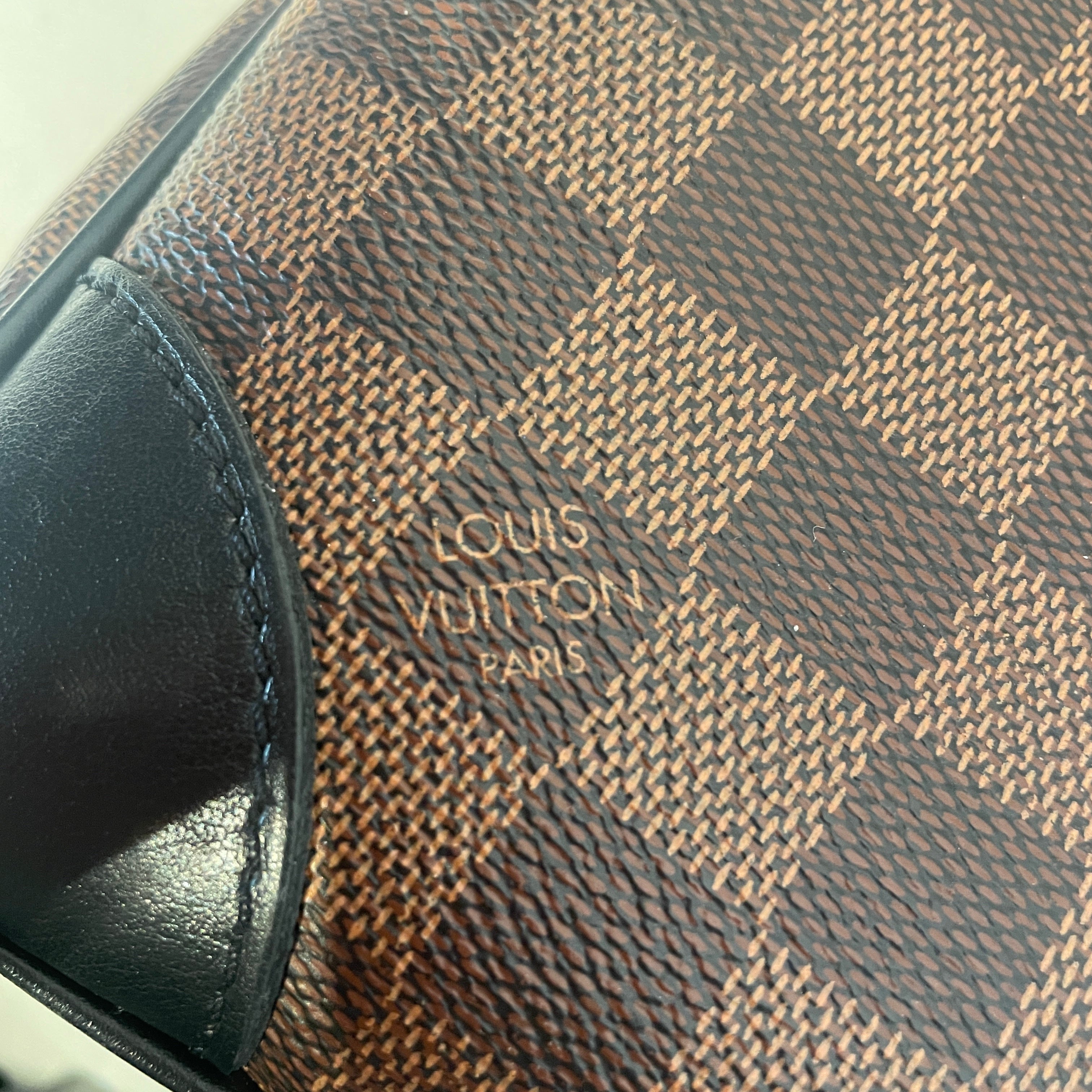 LOUIS VUITTON/Cross Body Bag/Monogram/Leather/BRW/Damier Ebene Odeon view 5