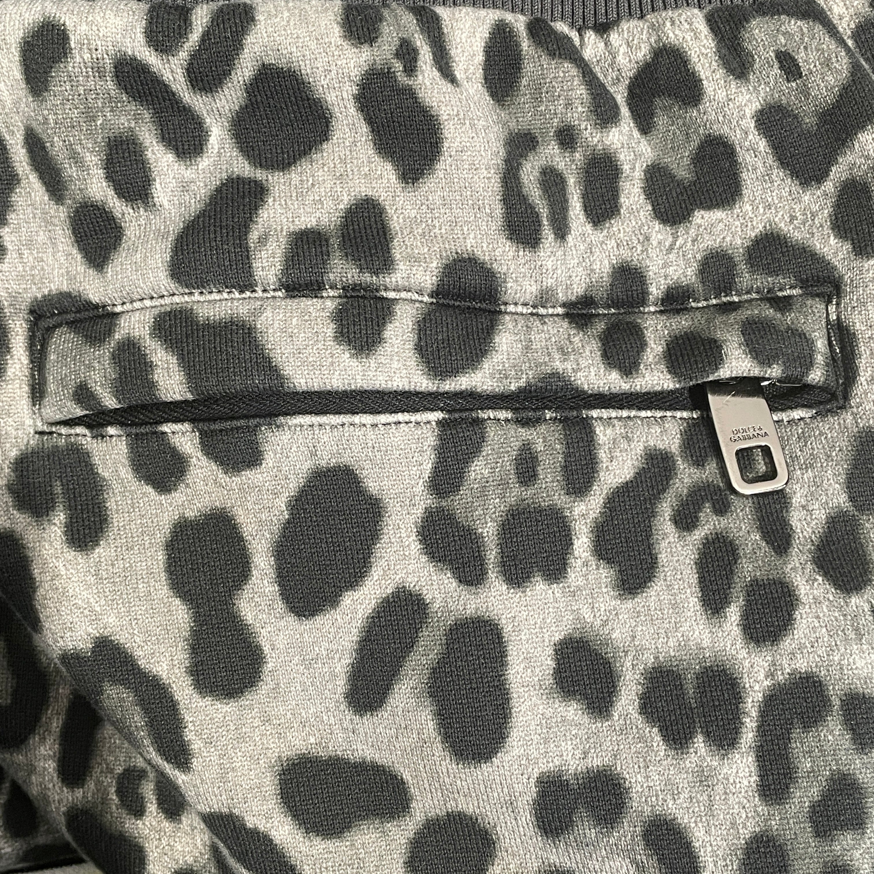 DOLCE&GABBANA/Pants/54/Cotton/GRY/Leopard/green stripe view 6