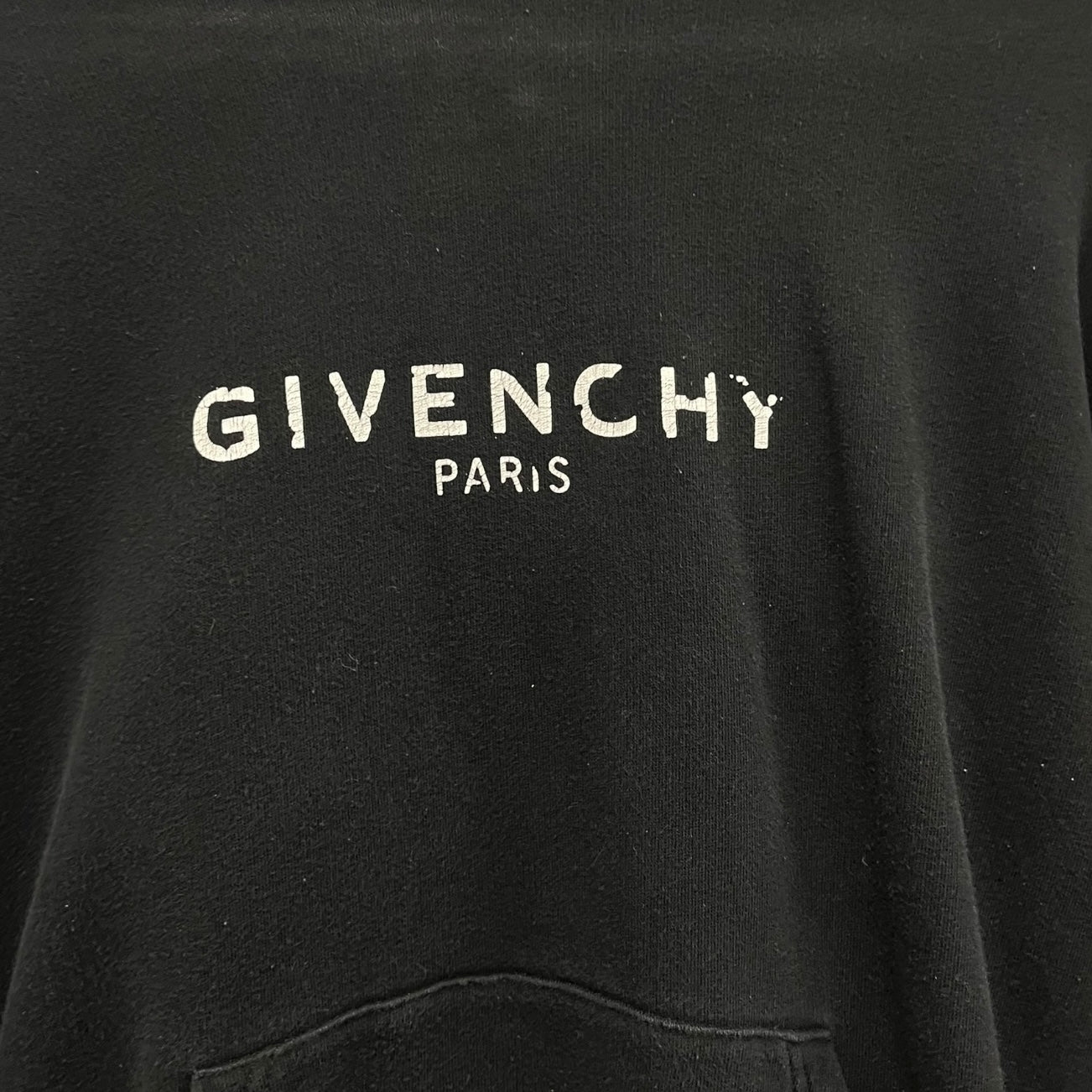 GIVENCHY/Hoodie/XS/Cotton/BLK/DISTRESSED LOGO view 3