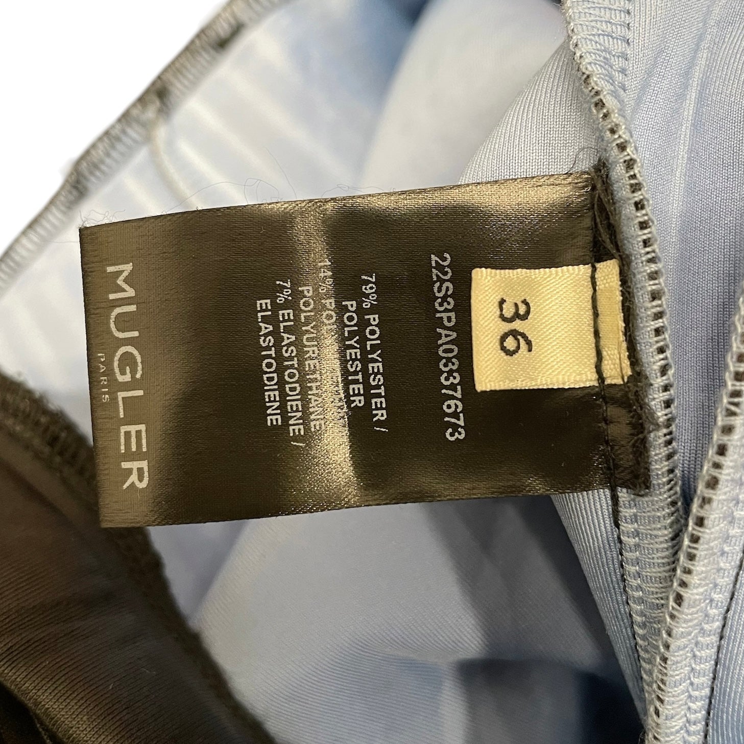 MUGLER/Straight Pants/Nylon/BLK/ view 4