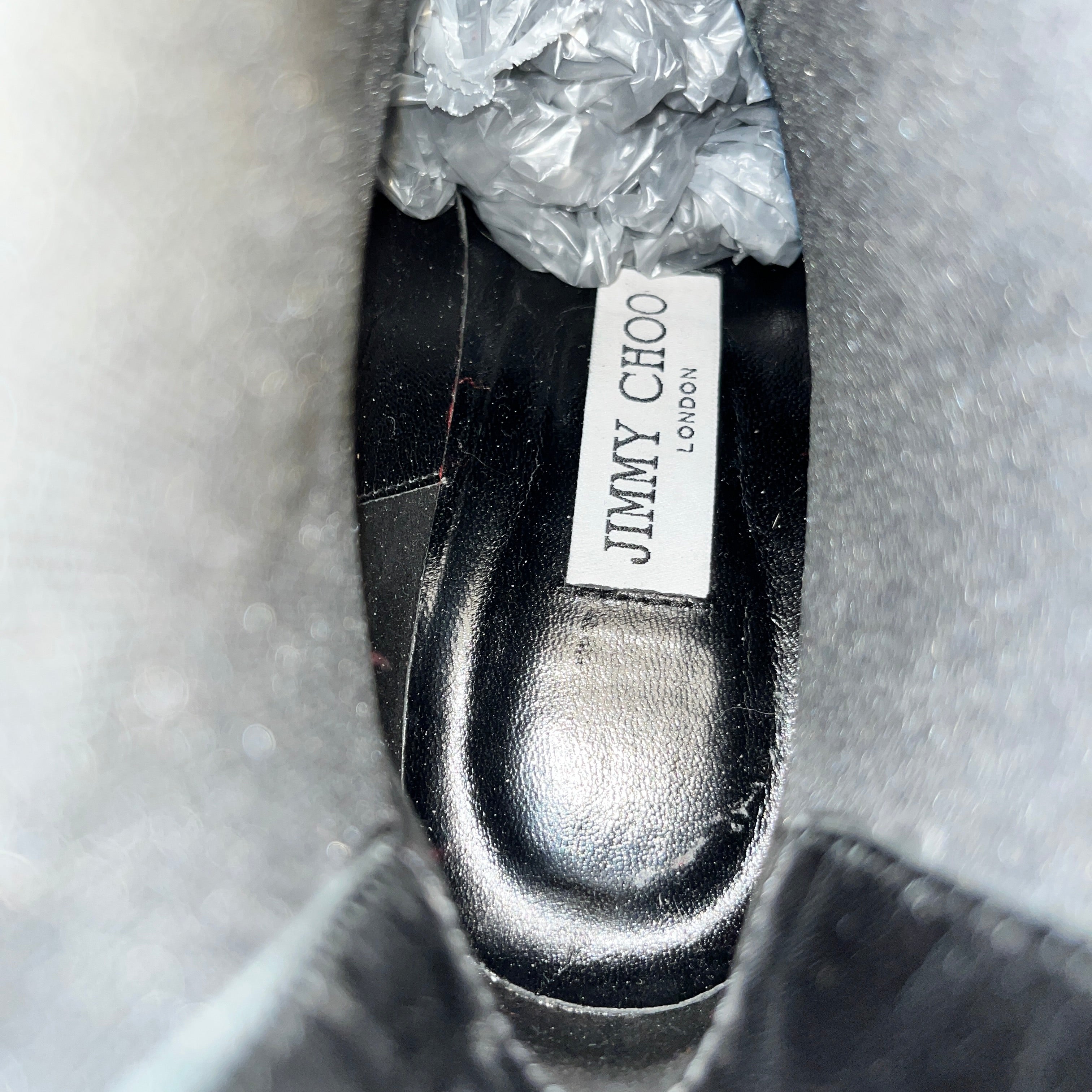 JIMMY CHOO/Boots/EU 37.5/Leather/BLK/LUG SOLE BOOTS view 5