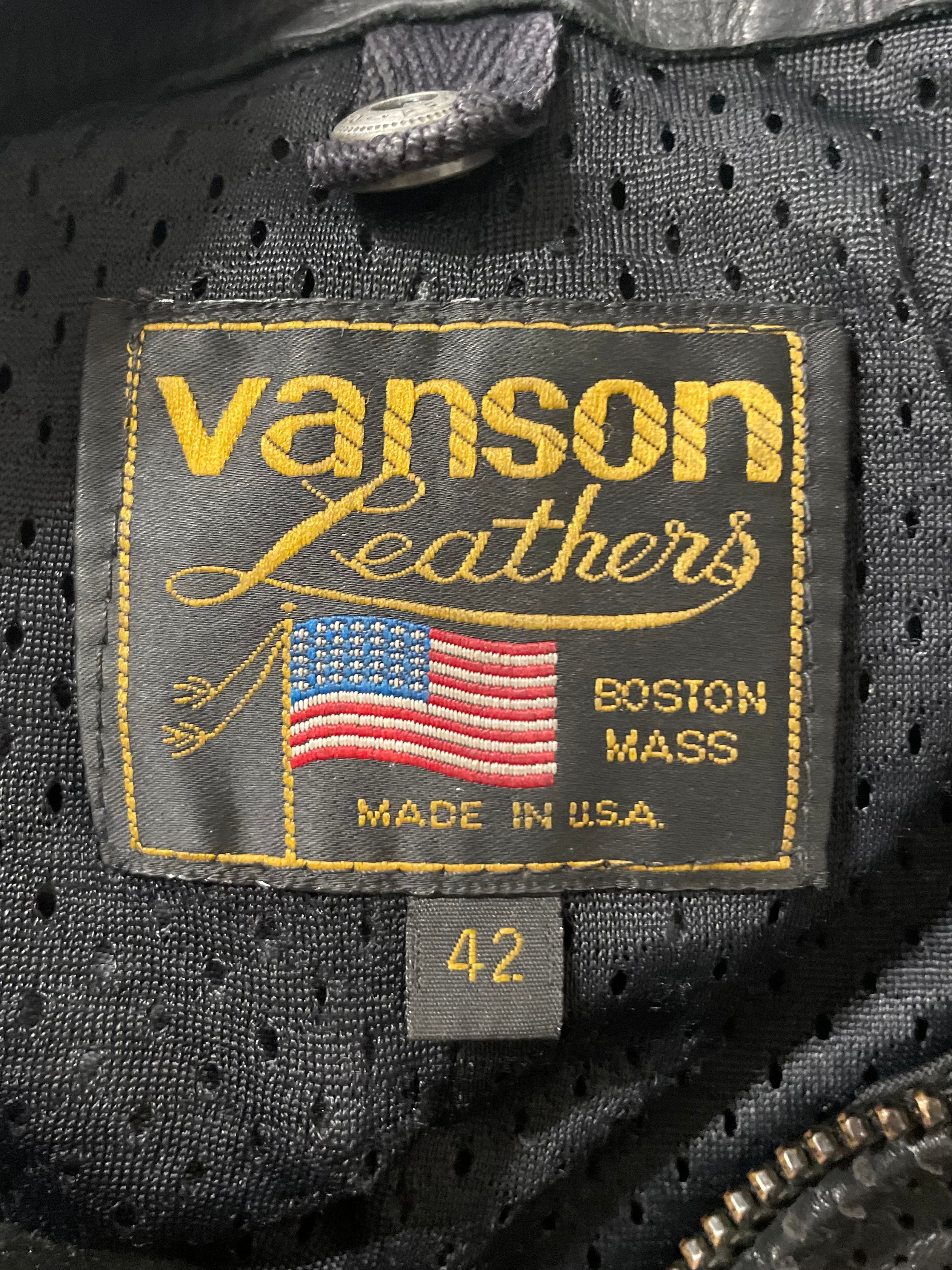 VANSON/Leather Jkt/42/Leather/BLK/THE ALLEY CHICAGO view 3