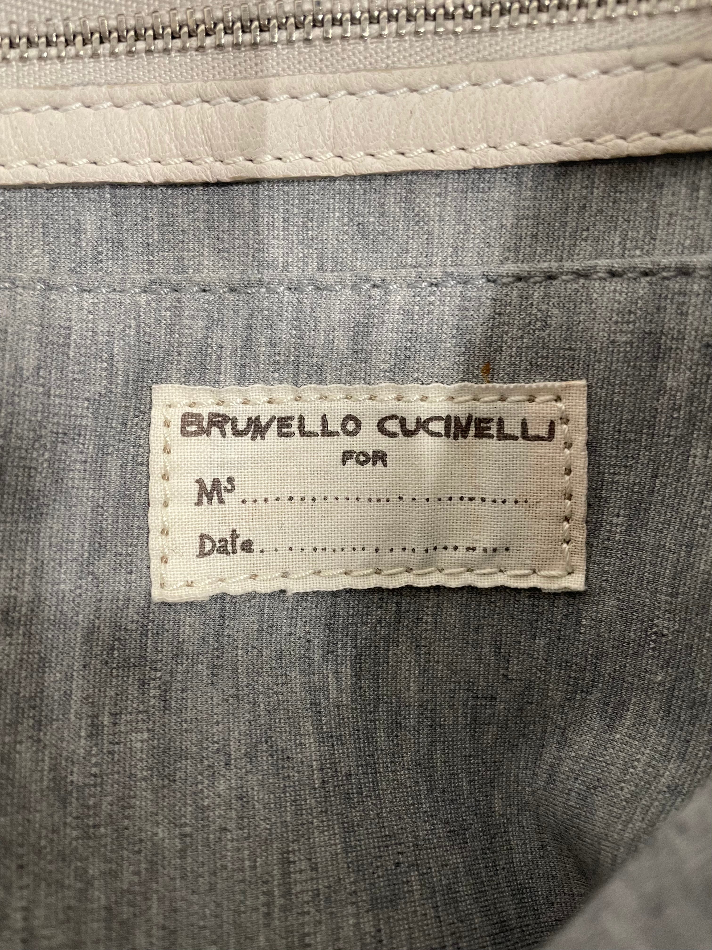 BRUNELLO CUCINELLI/Tote Bag/Leather/WHT/SNAKE SKIN STRAP view 3