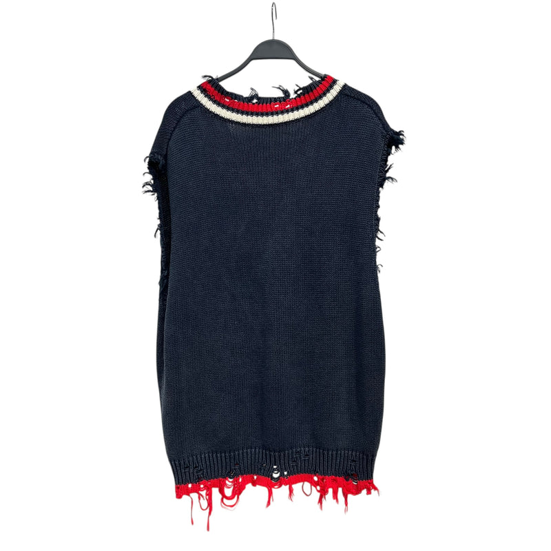 R13/Heavy Knit Vest/M/Cotton/NVY/KNIT VEST