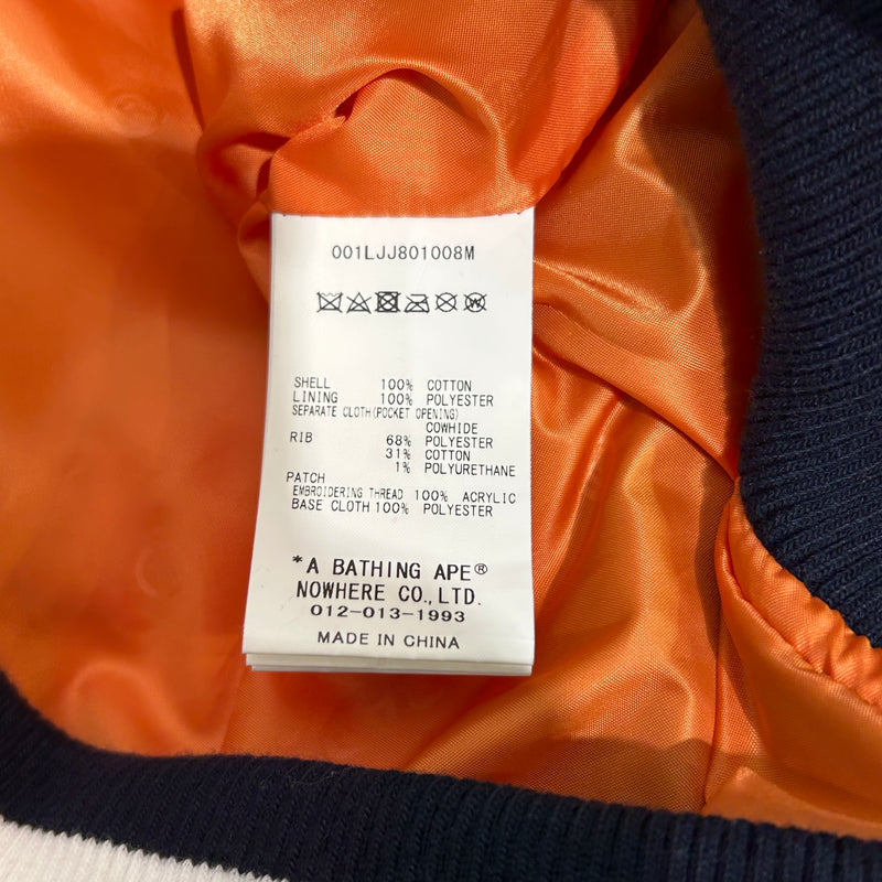 A BATHING APE/Jacket/M/Cotton/NVY/GENERAL MADE