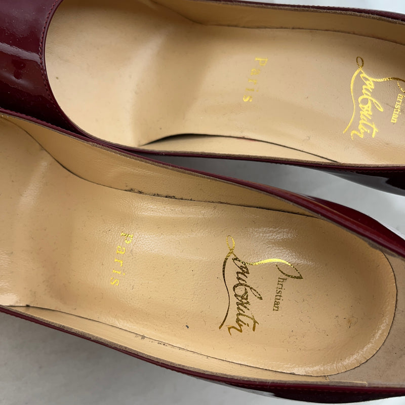 Christian Louboutin/Heels/EU 36/Leather/BLK/Patent SO KATE 120