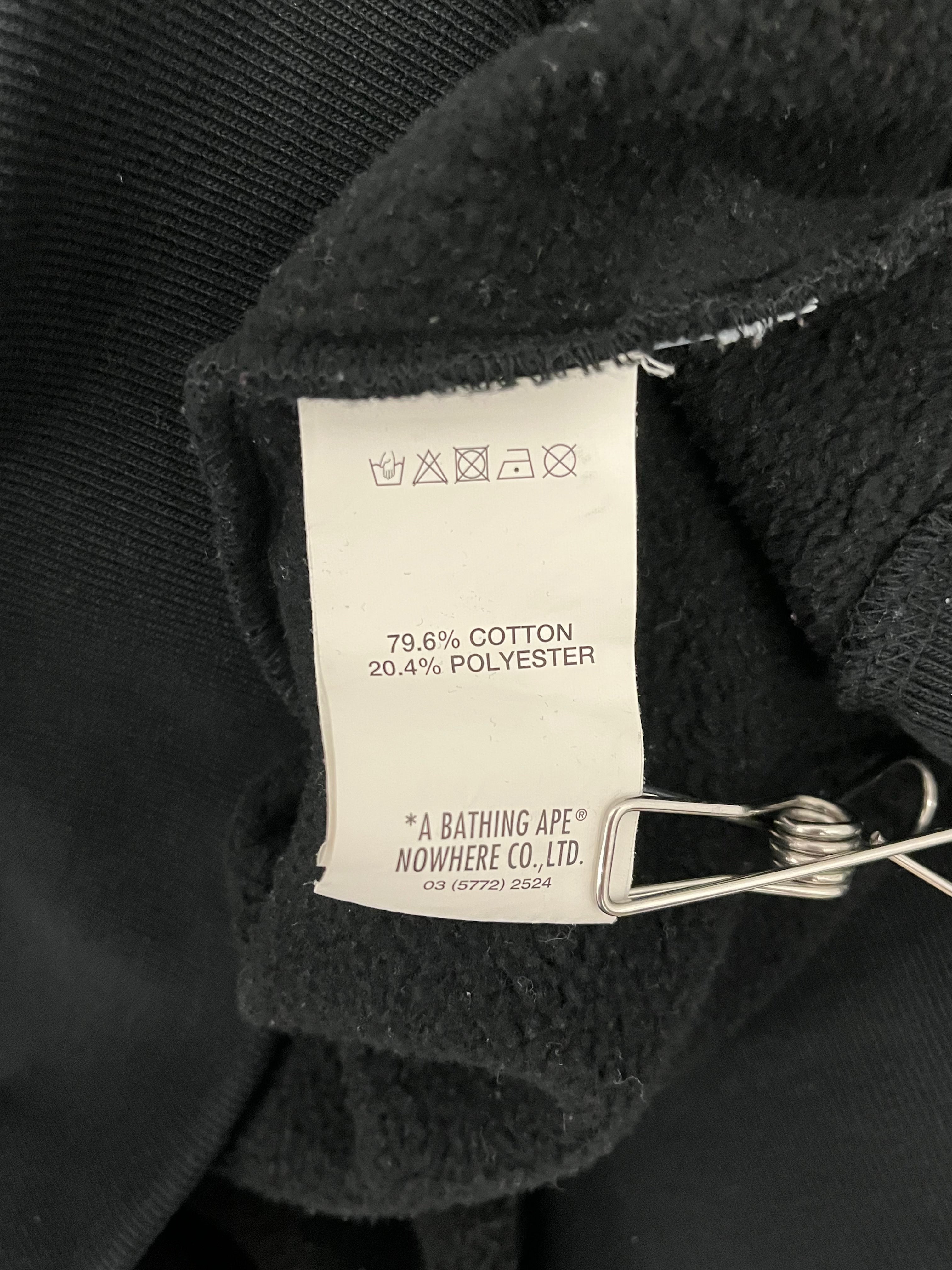 AAPE BY A BATHING APE/Hoodie/L/Cotton/BLK/HALF CAMO SLEEVE HOODIE view 4