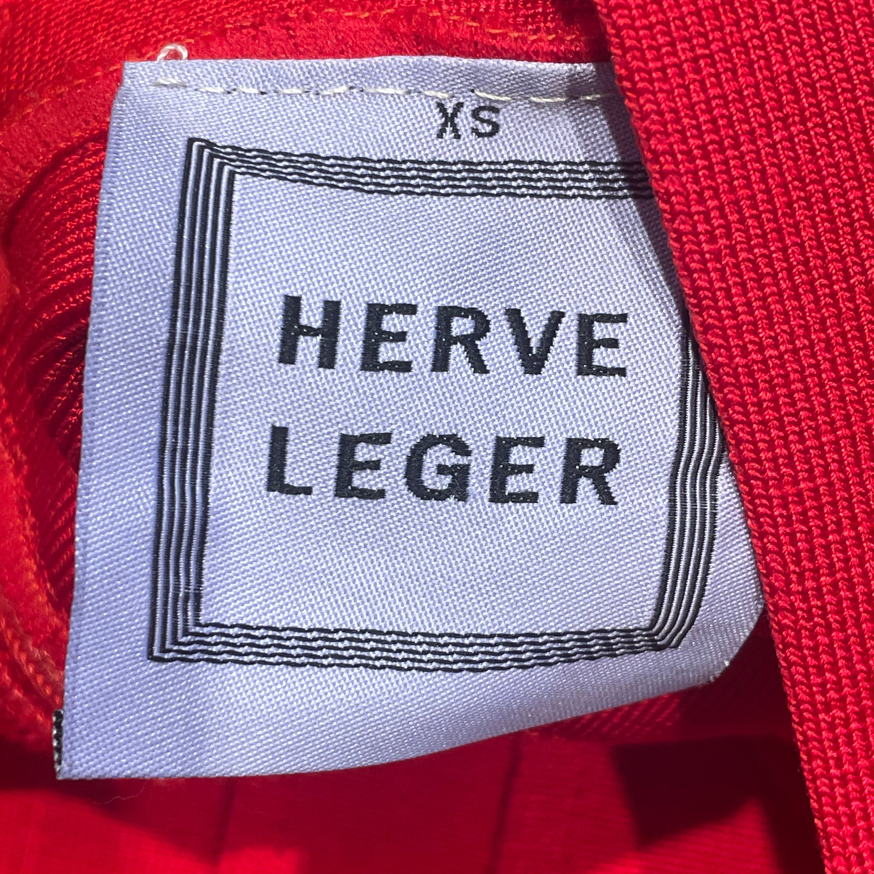 Herve Leger/Dress/XS/RED/ view 3