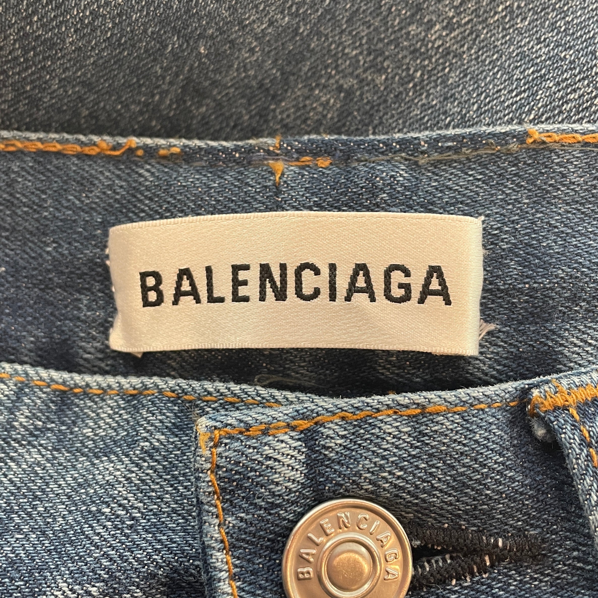 BALENCIAGA/Skinny Pants/24/Denim/BLU/FW17 ACHETYPE REGULAR BLUE view 3