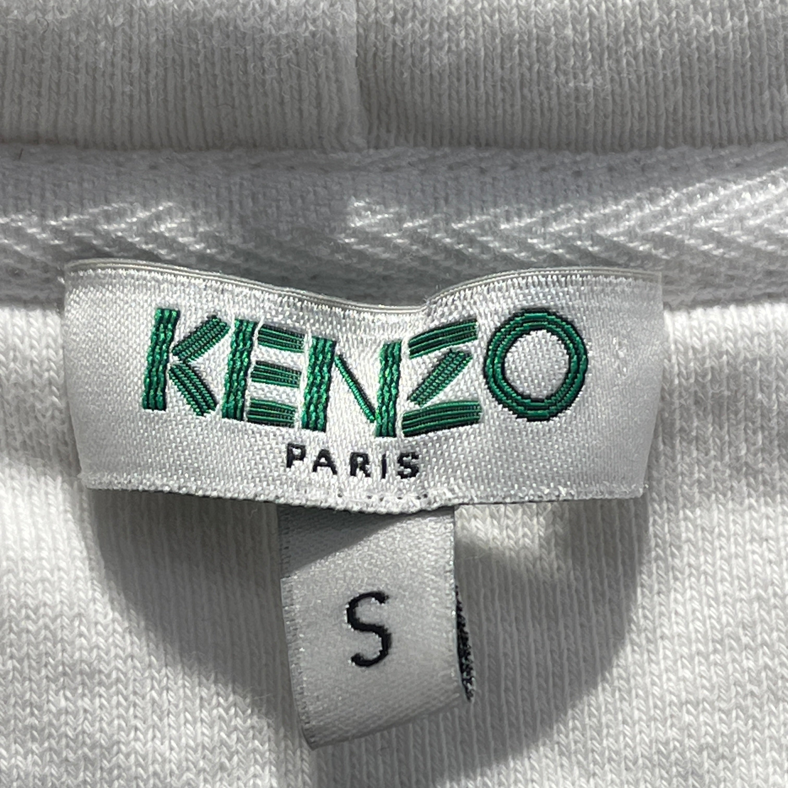 KENZO/Zip Up Hoodie/S/Graphic/Cotton/WHT/Valentine's Day Lucky Tiger view 3