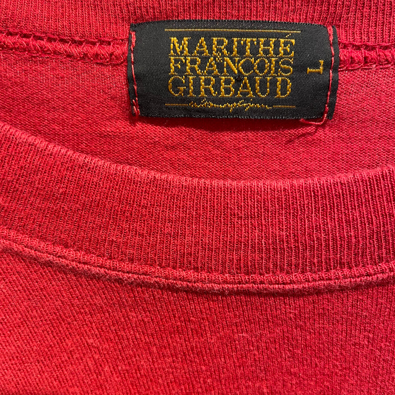 MARITHE FRANCOIS GIRBAUD/T-Shirt/L/Red/Cotton/