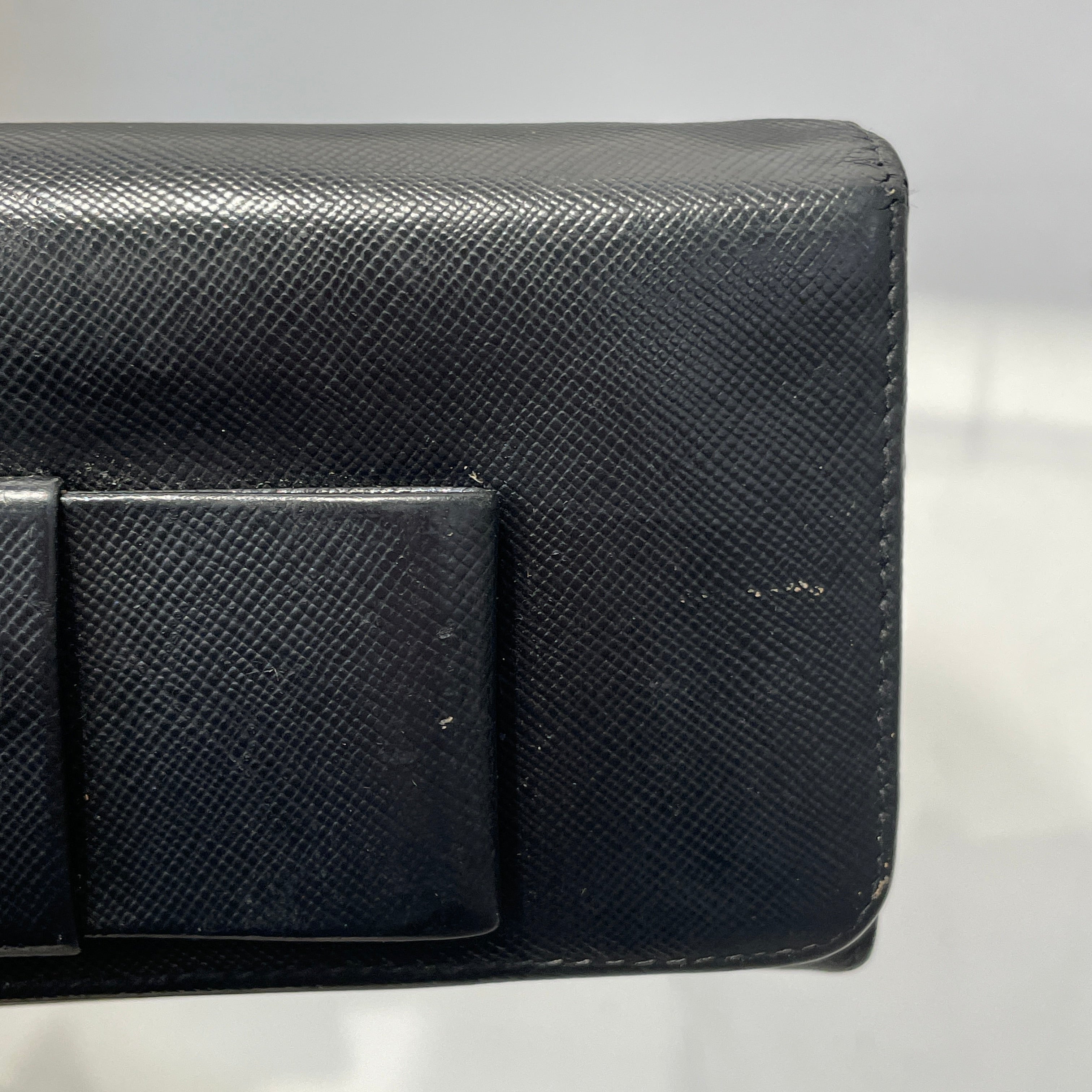 PRADA/Long Wallet/Leather/BLK/ view 5