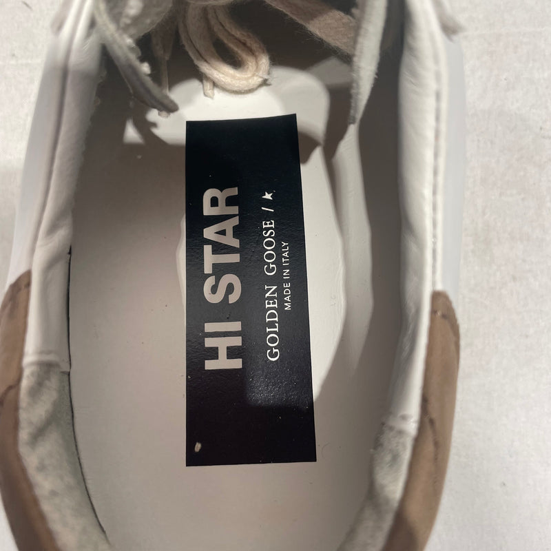 GOLDEN GOOSE/Low-Sneakers/EU 39/Glitter/Leather/WHT/hi star