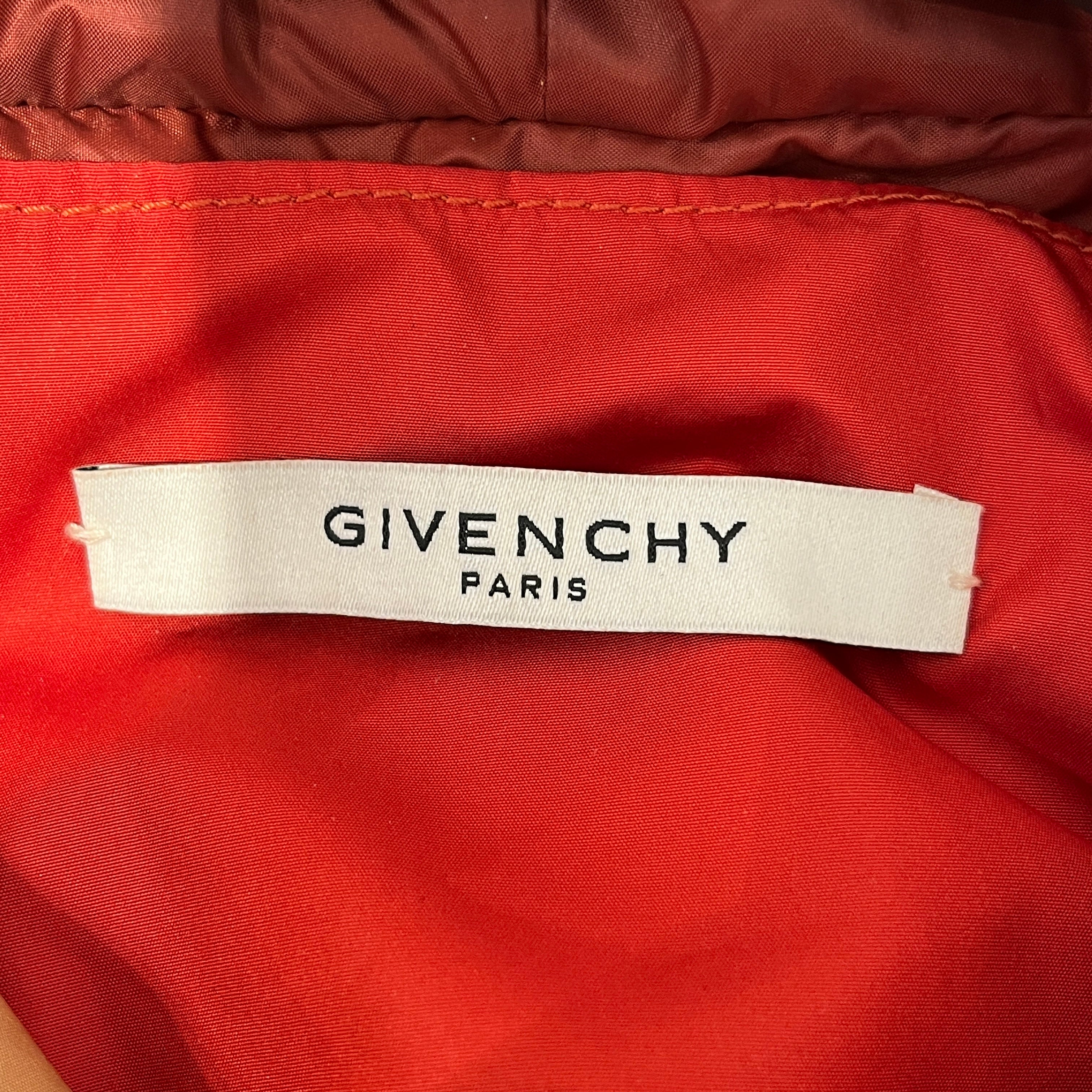 GIVENCHY/Jacket/50/Nylon/RED/trucker jacket style hood view 3