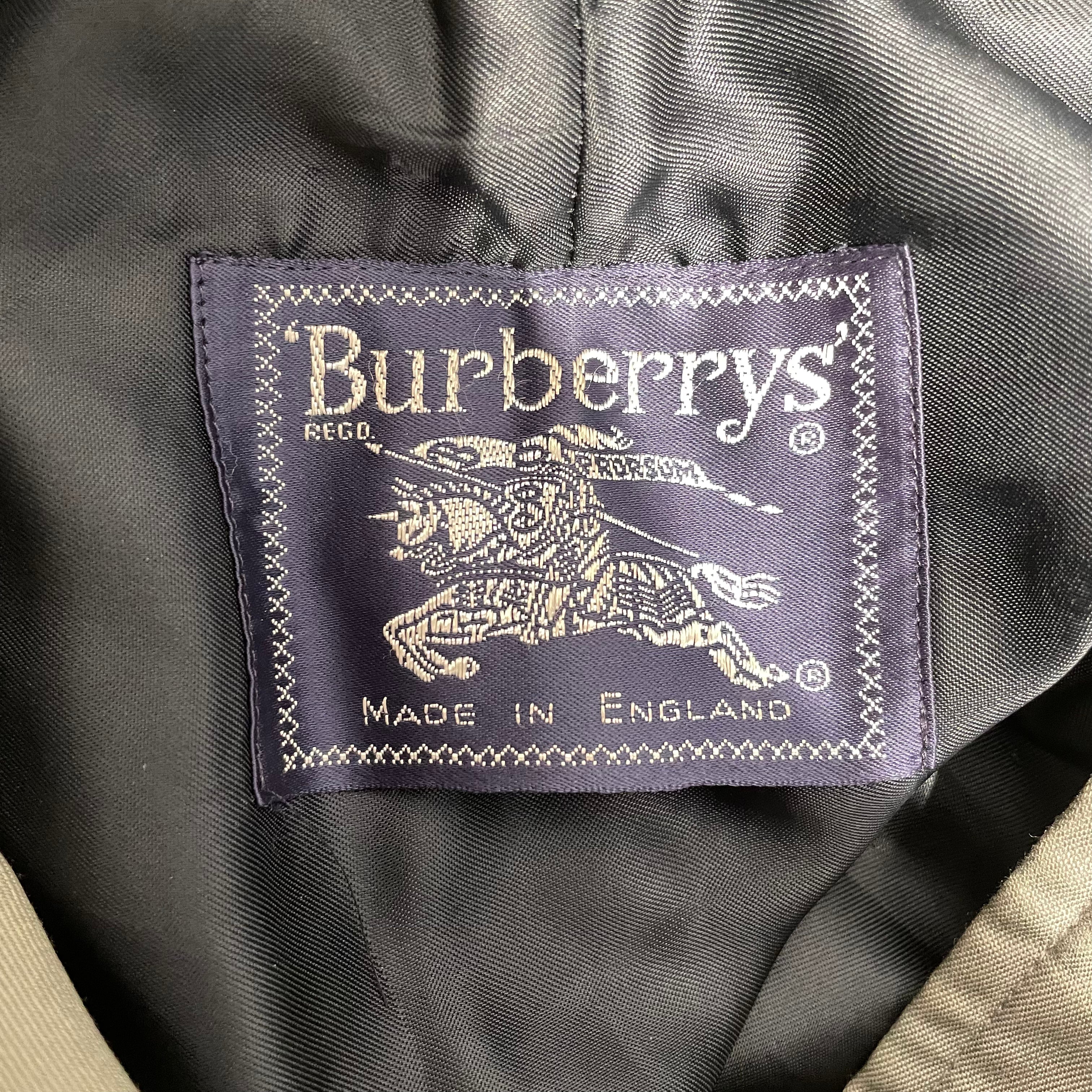 BURBERRY/Trench Coat/OS/Wool/GRY/LOOSE BUTTONS view 3