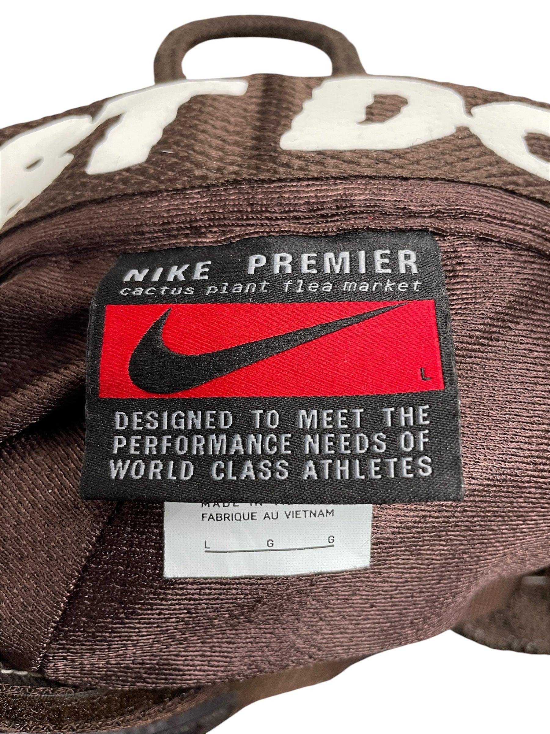 CACTUS PLANT FLEA MARKET/NIKE/Pants/L/Cotton/BRW/BIKER PANTS/ LOGO PATCH ALL OV view 3