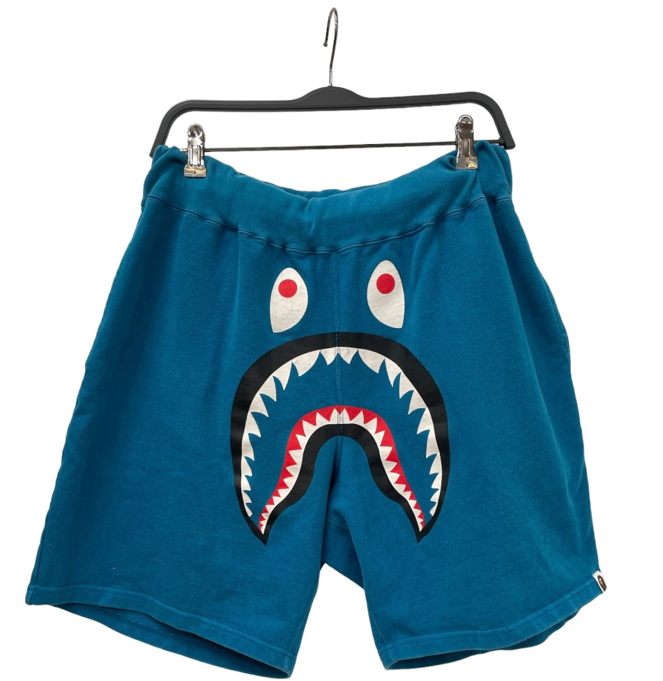 BAPE/Shorts/M/Cotton/BLU/Graphic/SHARK SHORTS TEAL – 2nd STREET USA