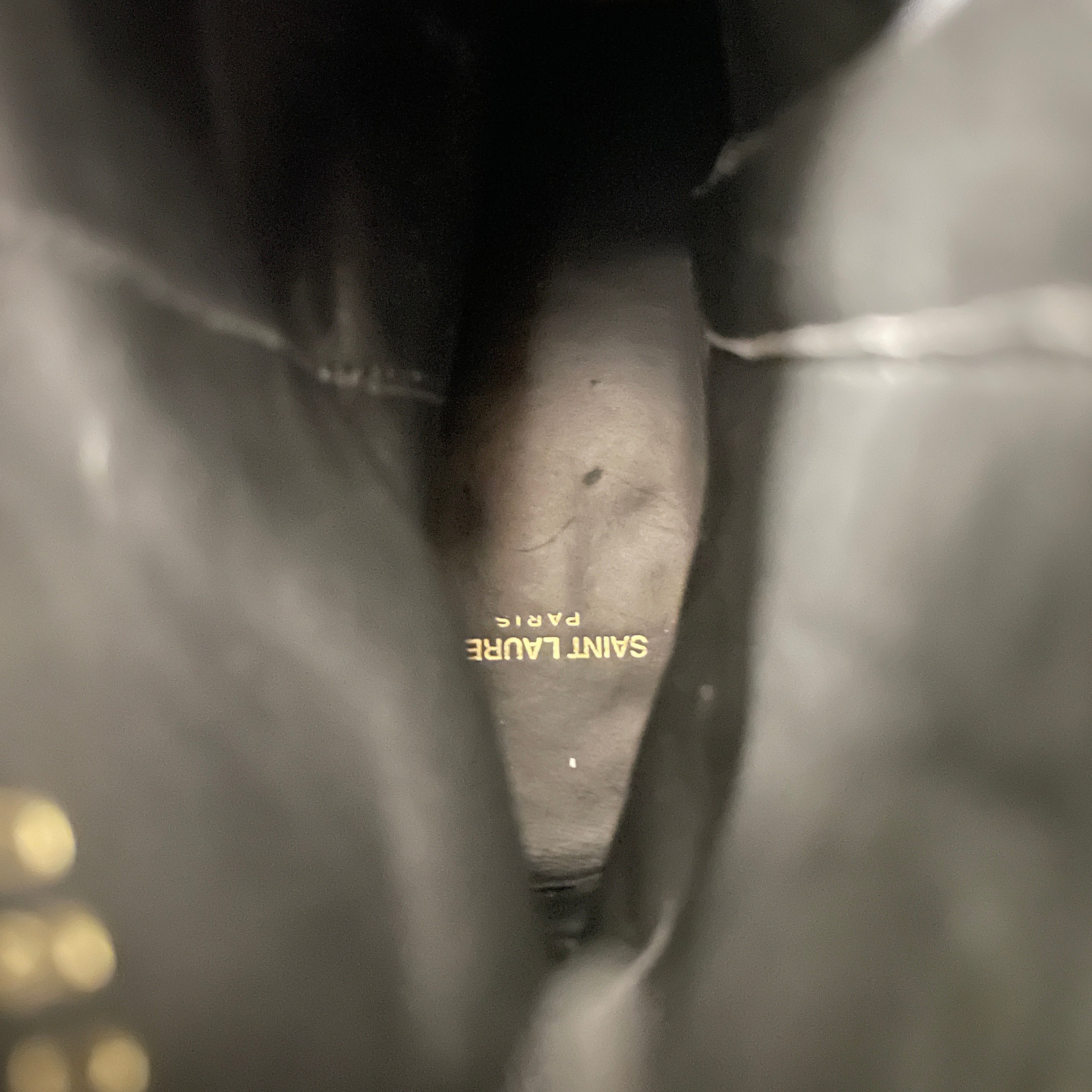 SAINT LAURENT/Cowboy Boots/EU 44/Suede/BLK/SILVER SUEDE BUCKLE view 3