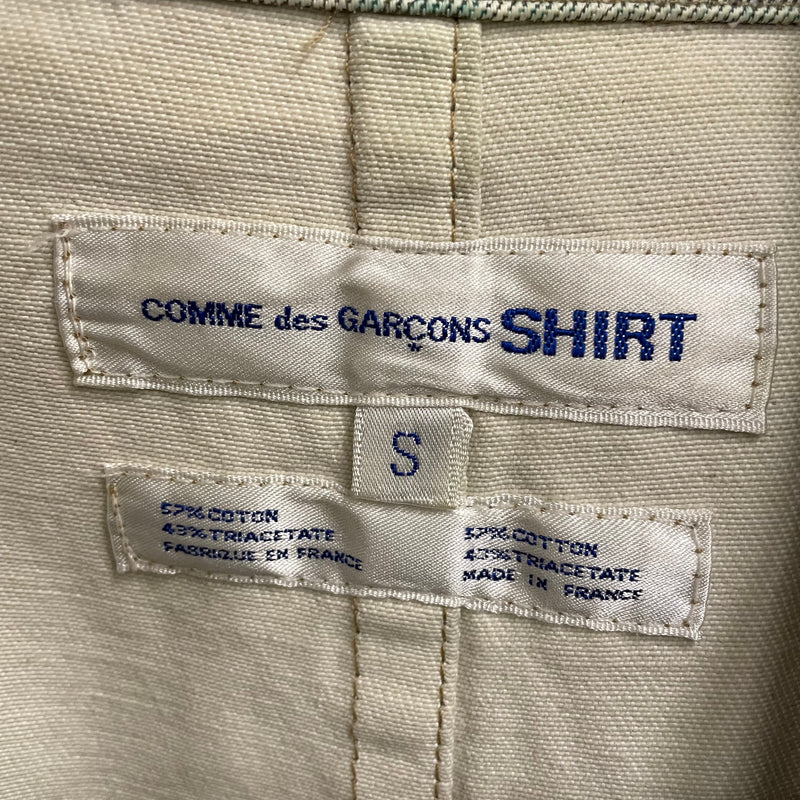 COMME des GARCONS SHIRT/Tailored Jkt/S/Cotton/CRM/S10183