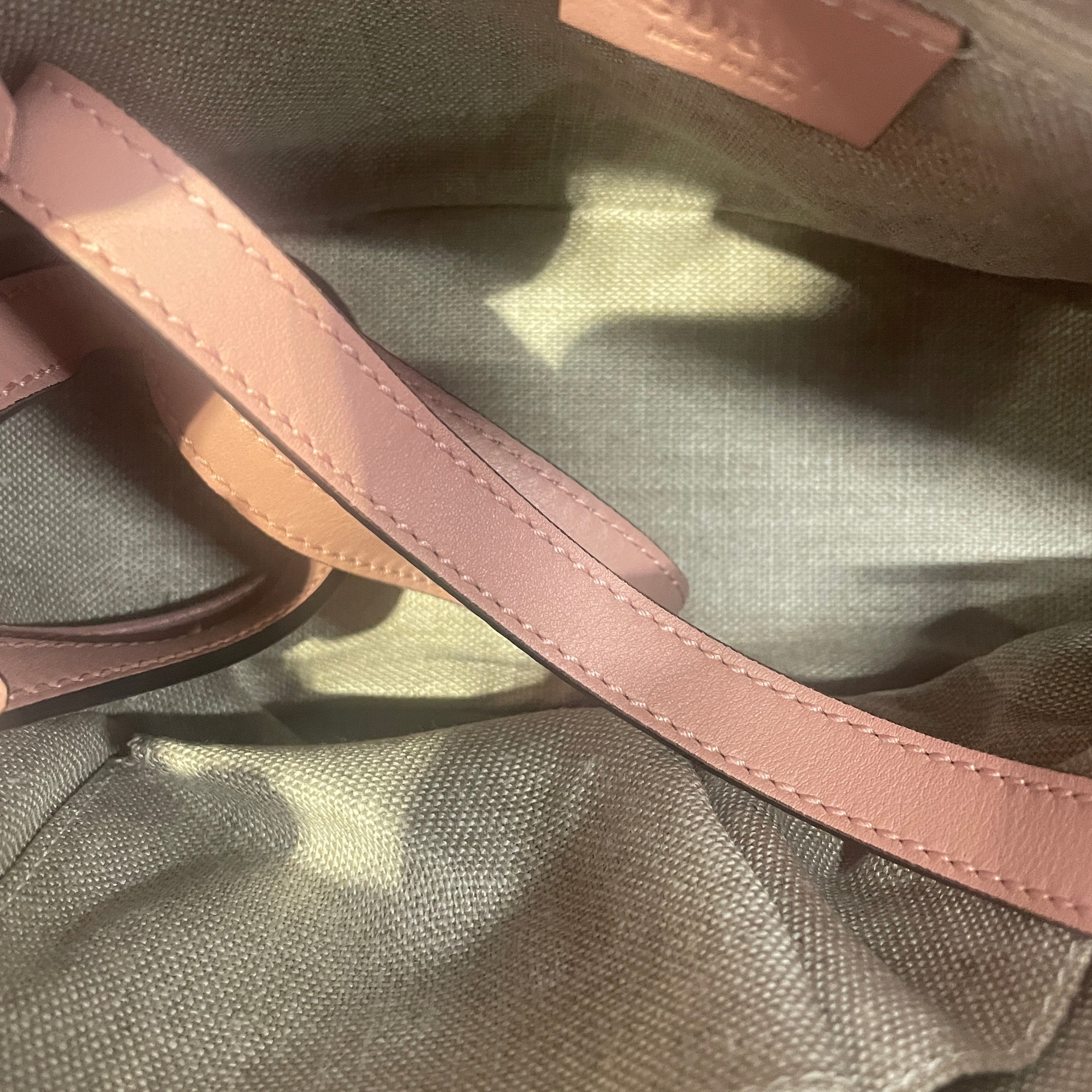 GUCCI/Tote Bag/Monogram/Leather/PNK/Microguccissima Bree Small view 5