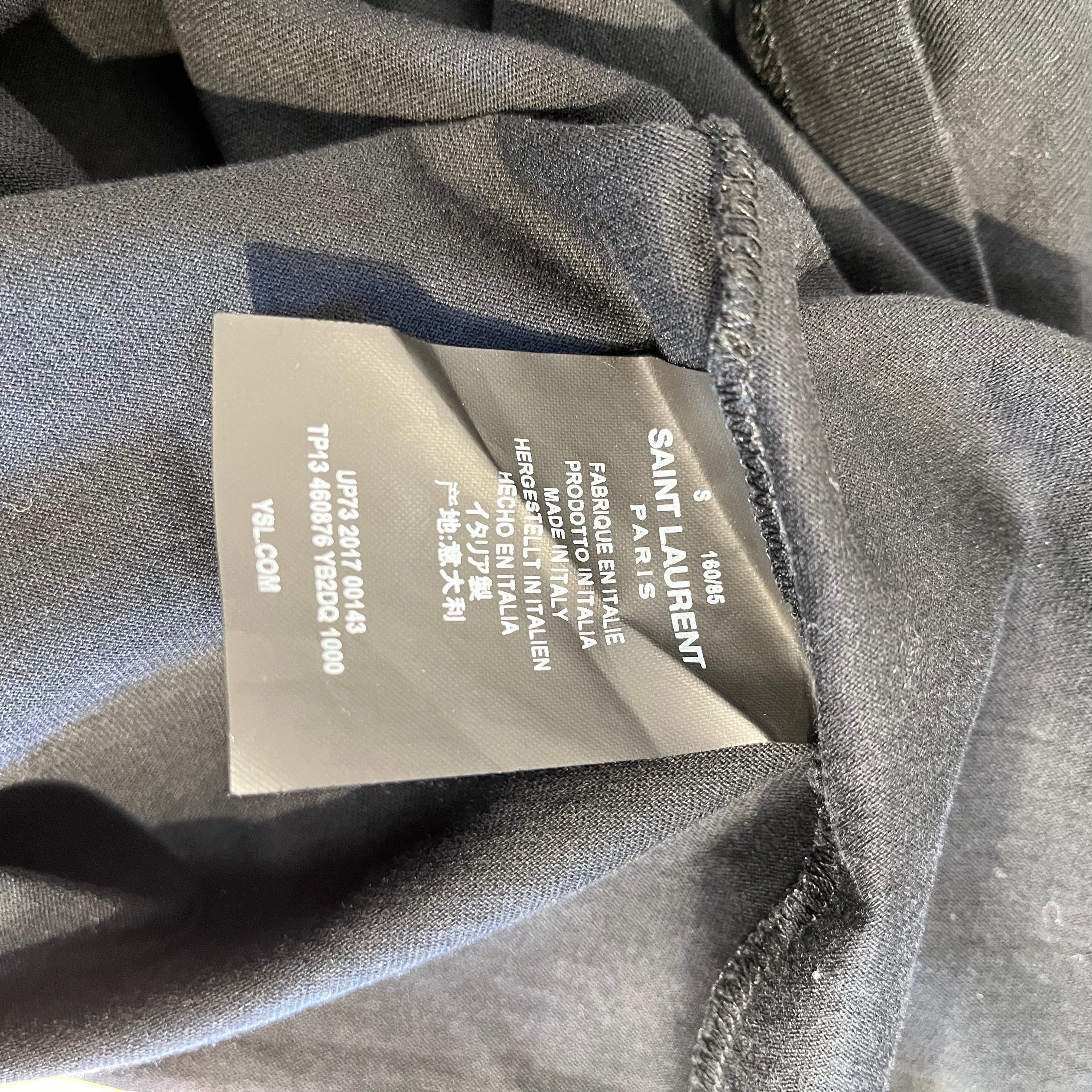 SAINT LAURENT/T-Shirt/S/Cotton/BLK/Saint Laurent Logo Shirt view 4