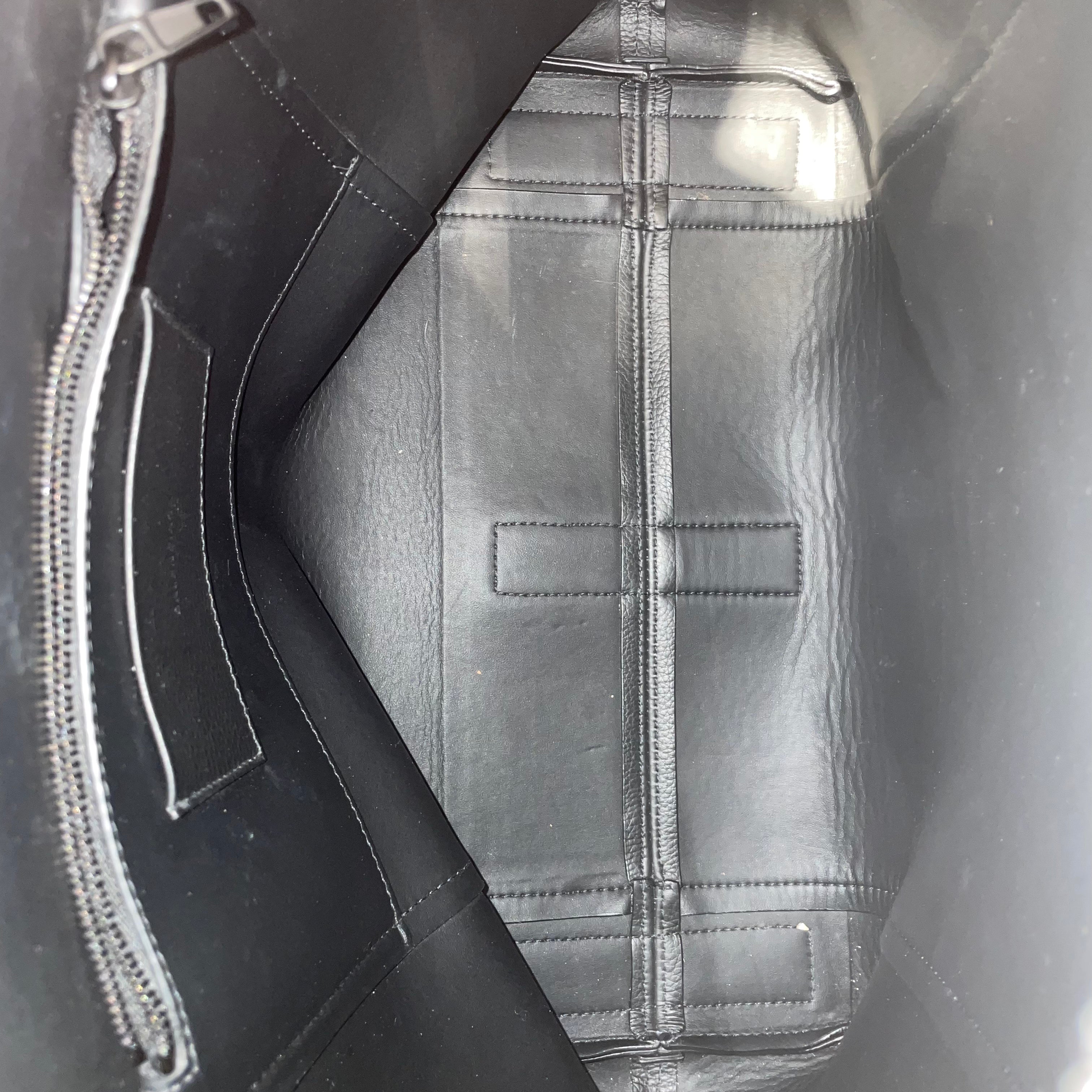 BALENCIAGA/Tote Bag/Leather/BLK/Hourglass Zip Tote view 3