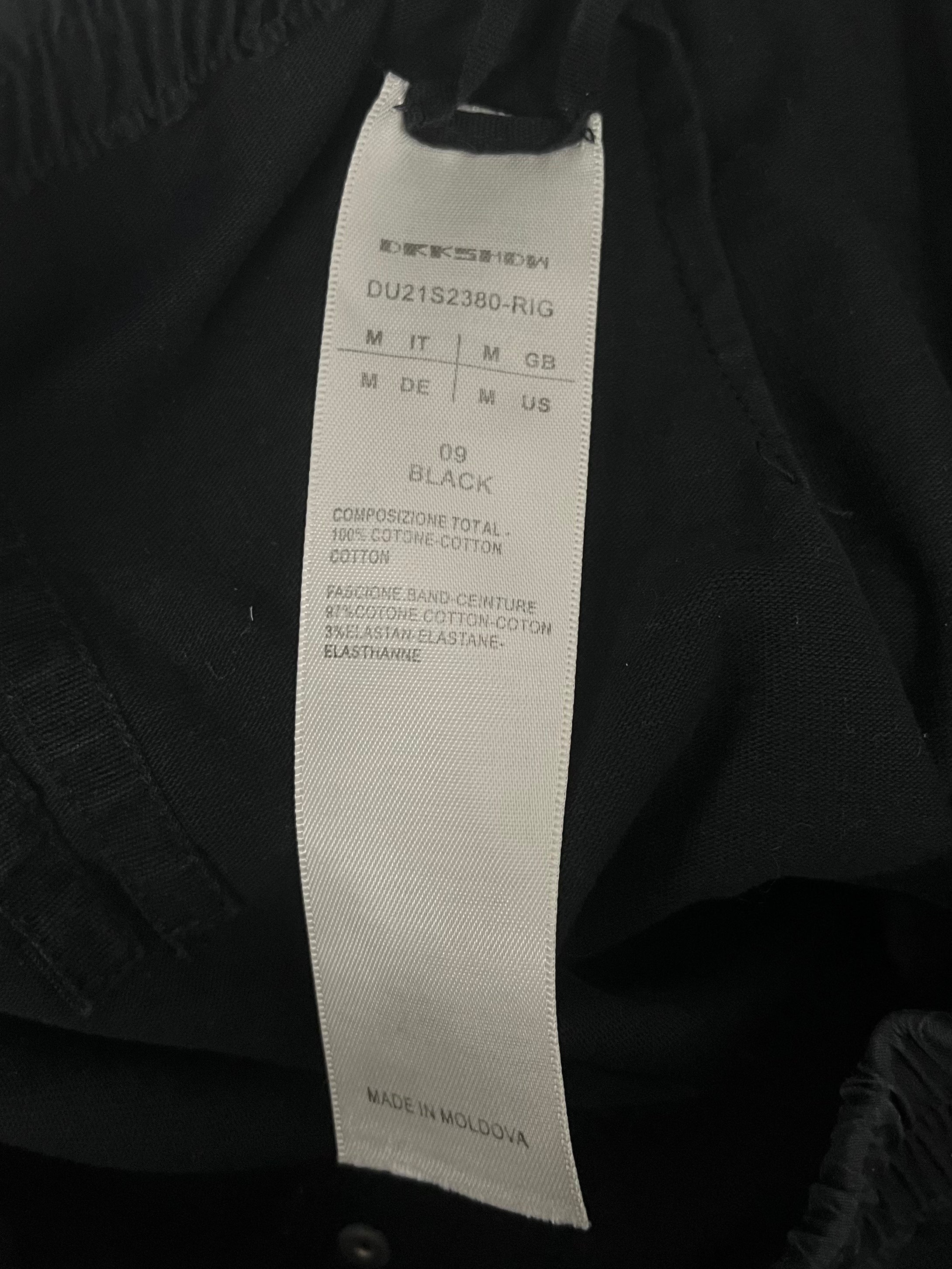 RICK OWENS DRKSHDW/Skirt/M/Cotton/BLK/FULL LENGTH ZIPPER view 4